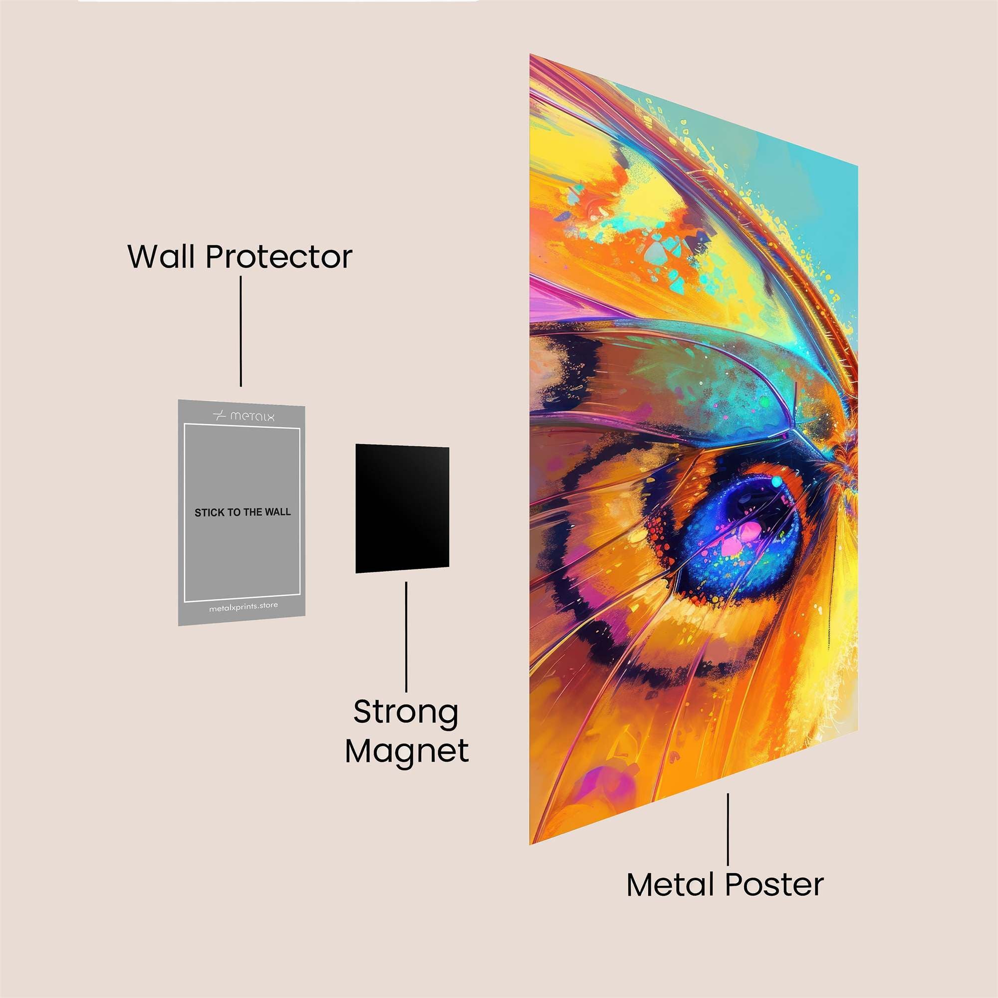 Butterfly Radiance Safe Wall Magnetic / M