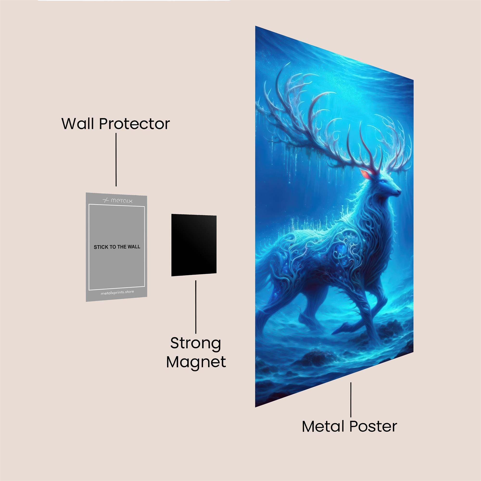 Stag Enchantment Safe Wall Magnetic / M