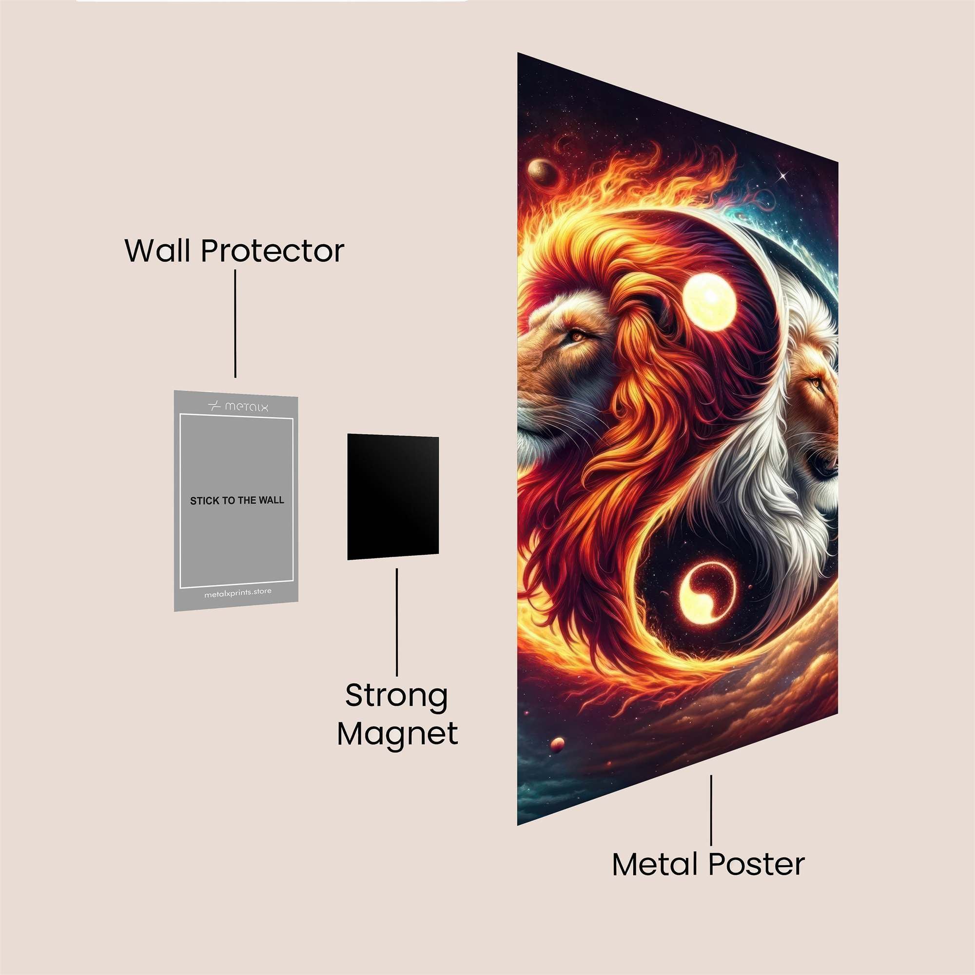 Lions Duality Safe Wall Magnetic / M