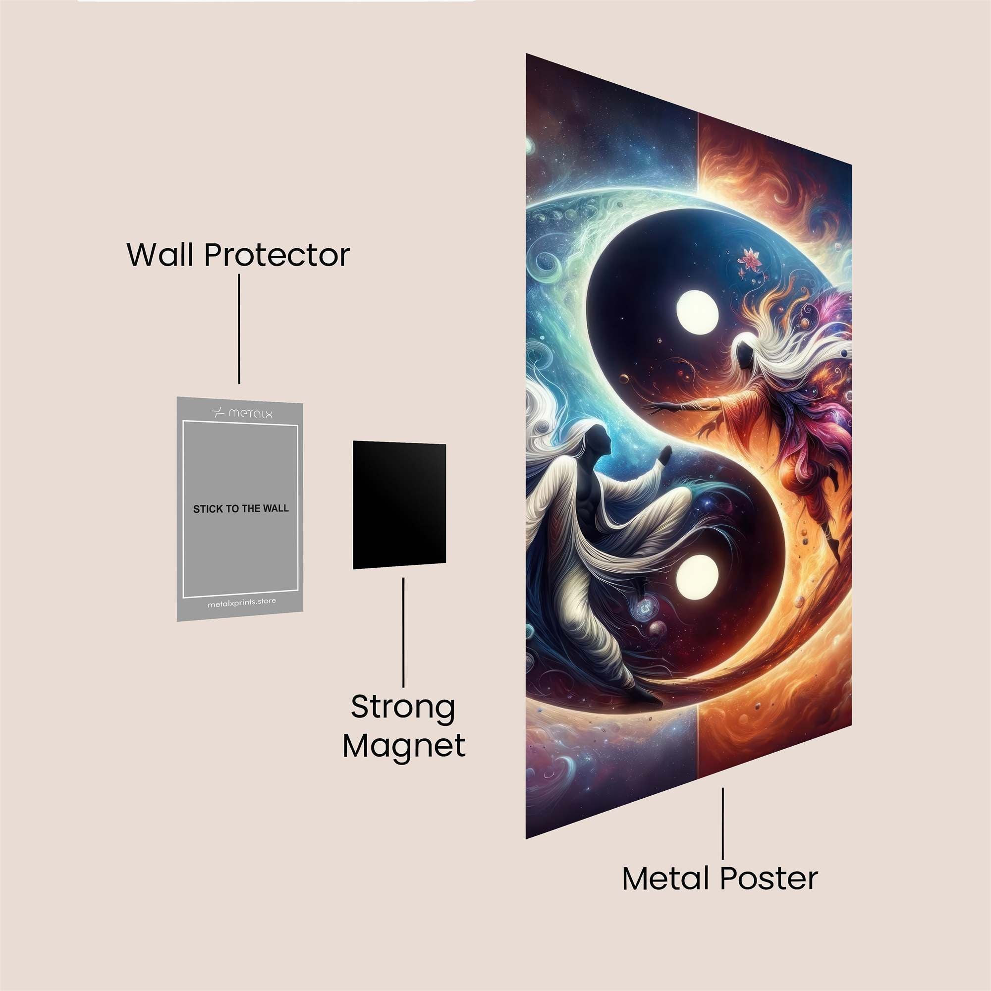 YinYang Dance Safe Wall Magnetic / M