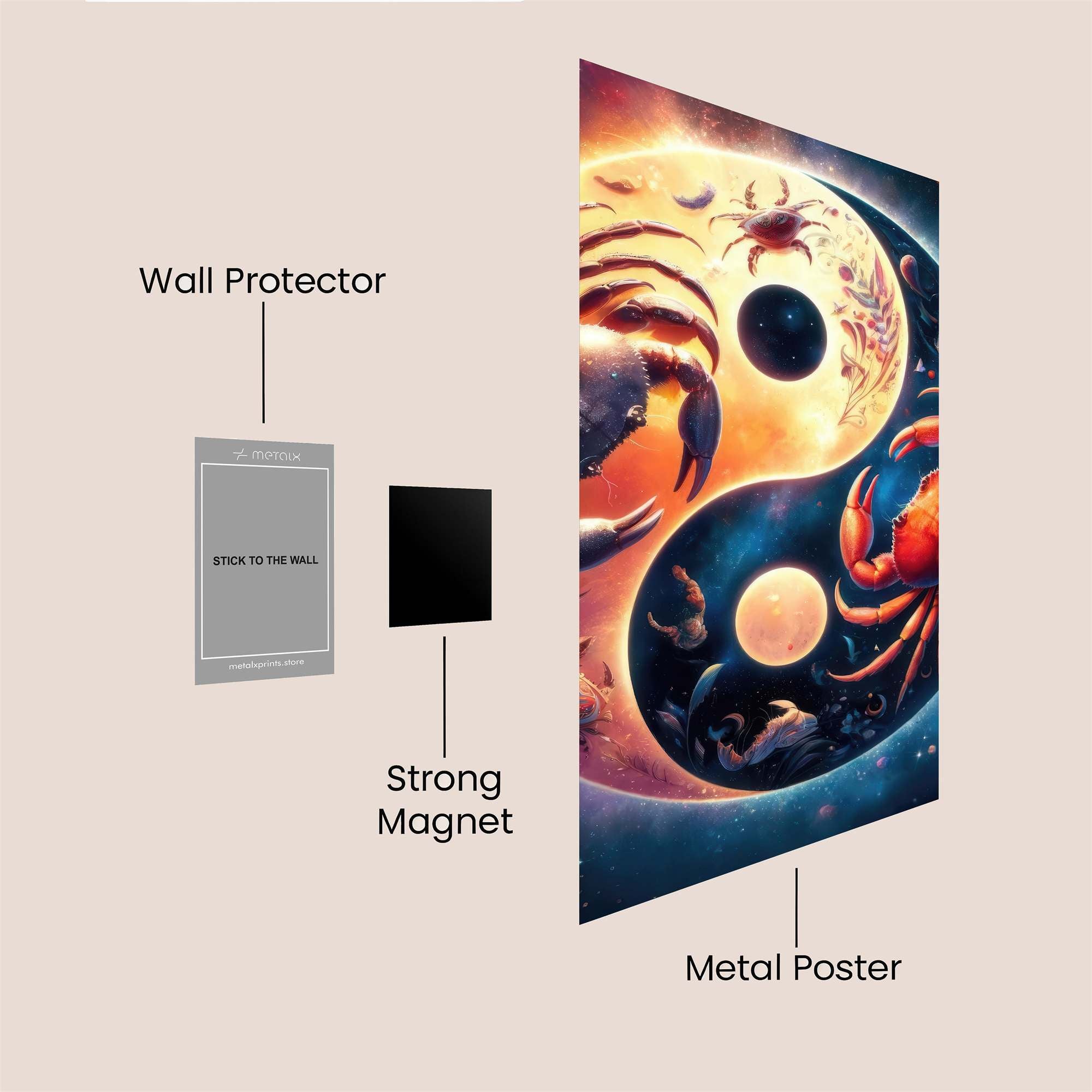 Cancer Cosmic Safe Wall Magnetic / M