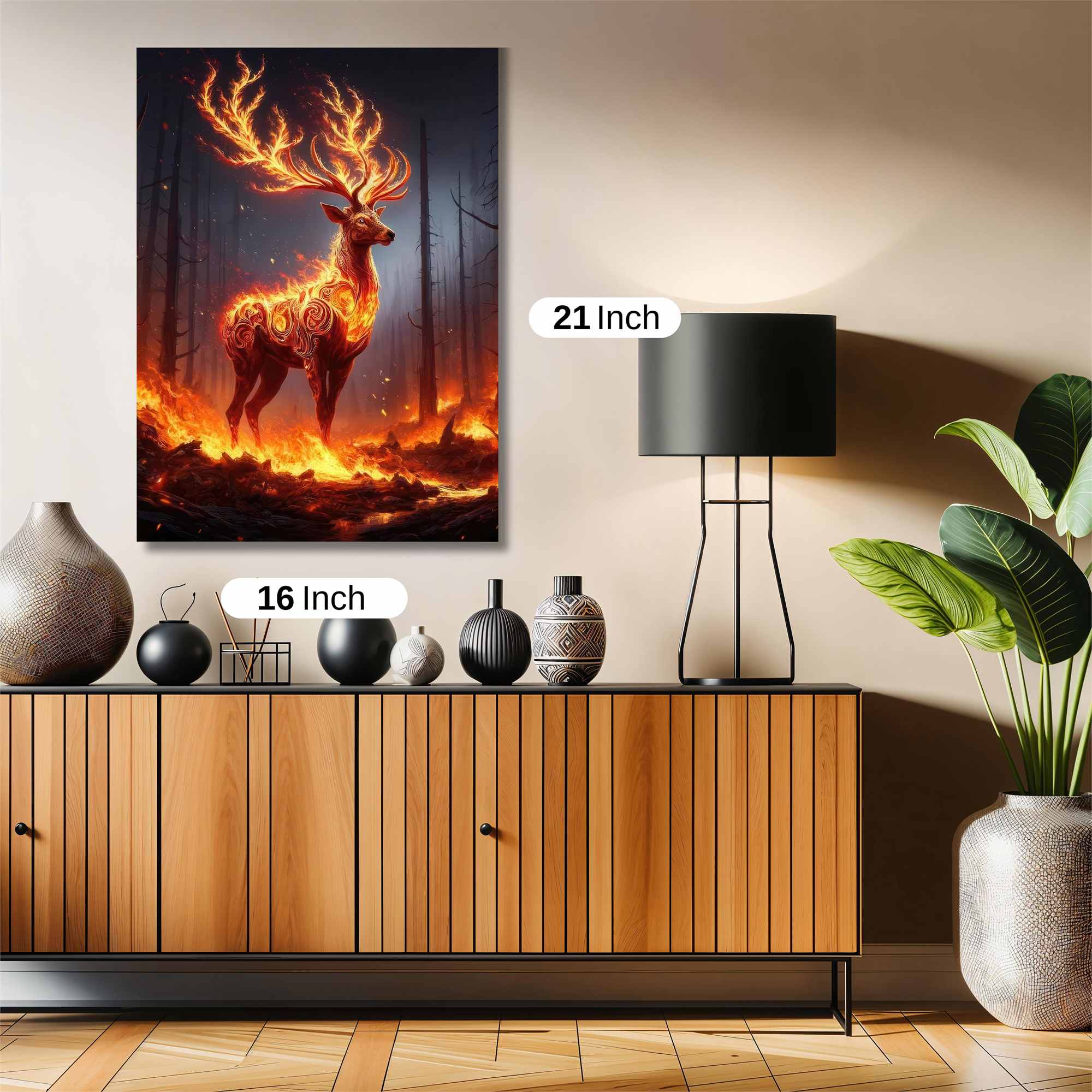 Fiery Stag Safe Wall Magnetic / M