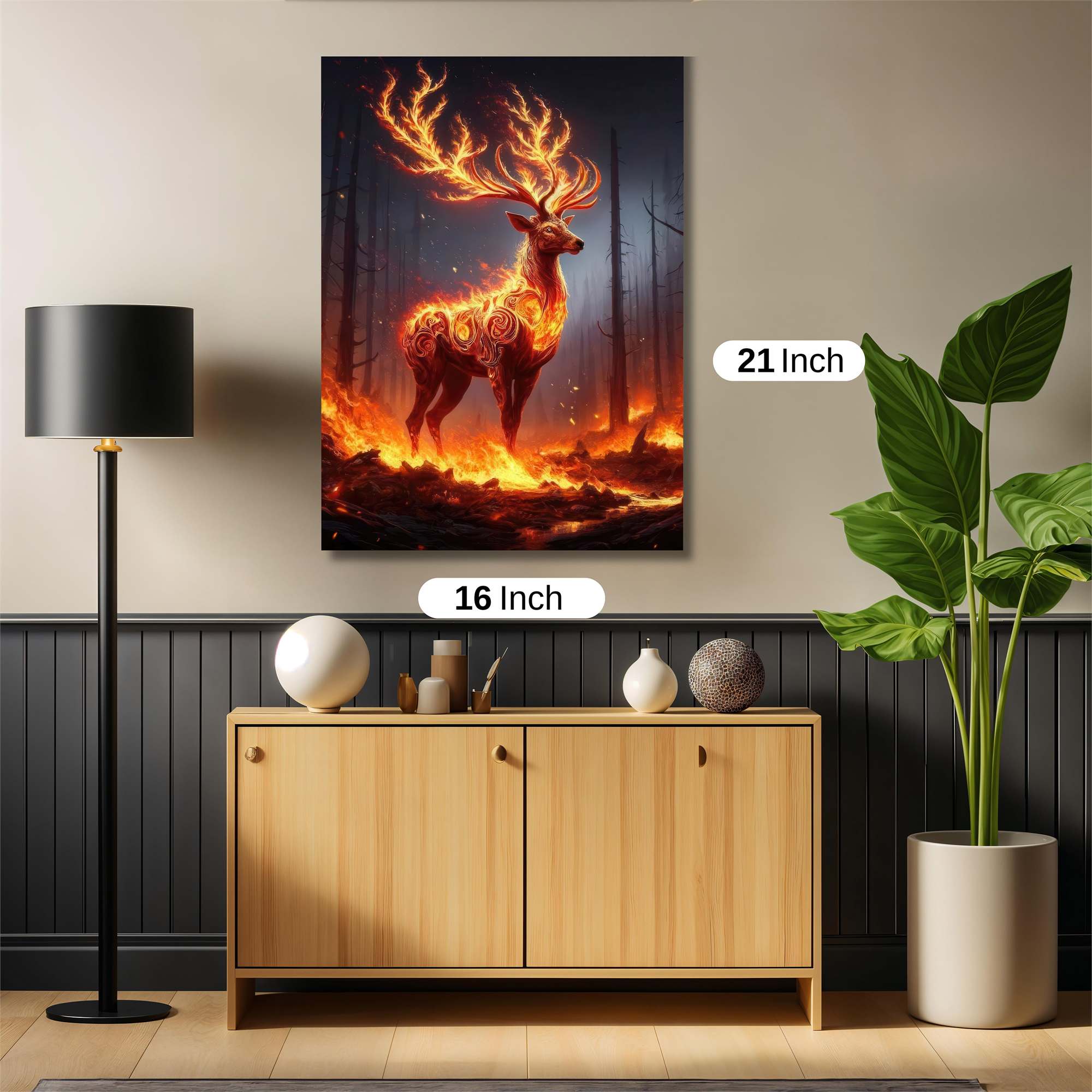 Fiery Stag Safe Wall Magnetic / M