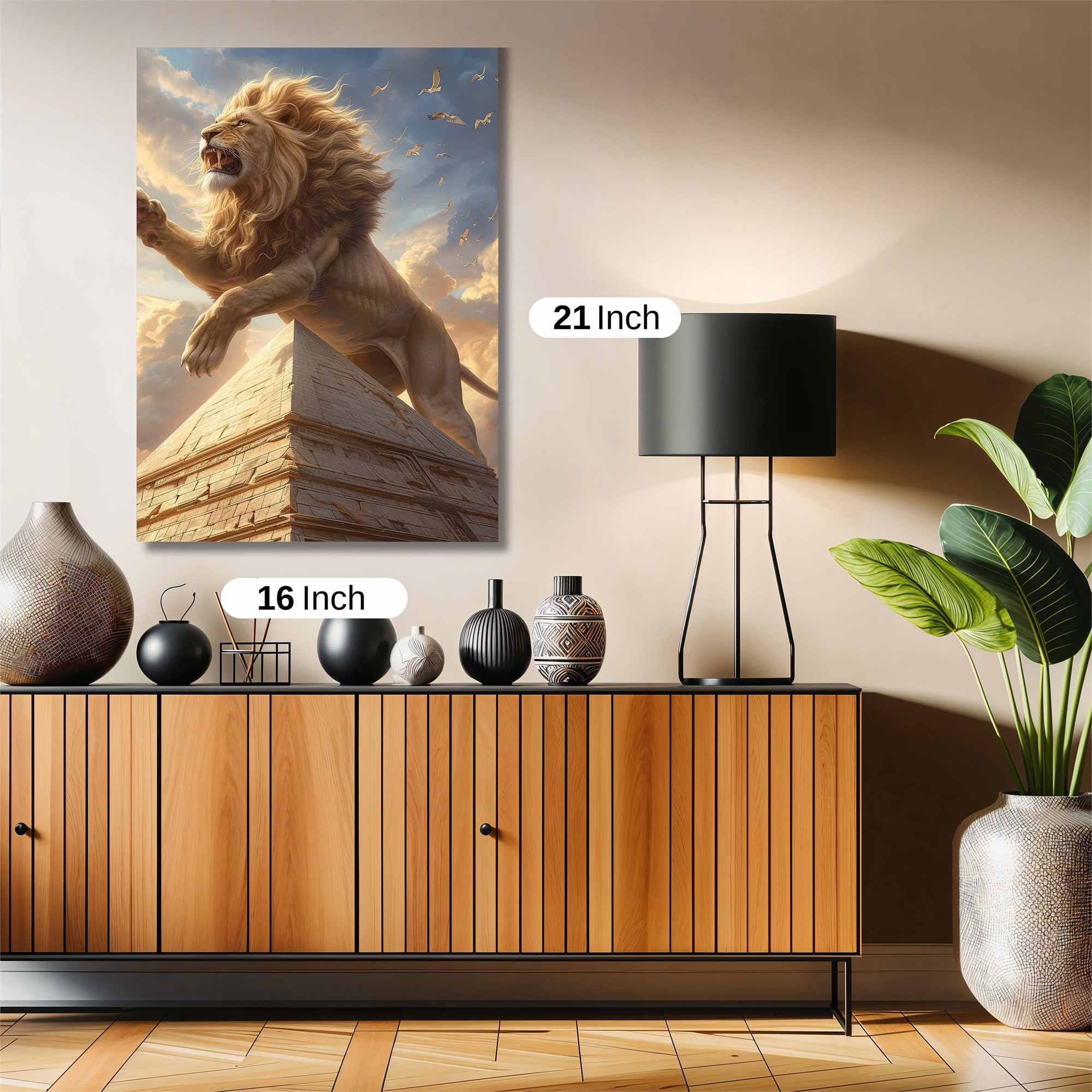 Lion Triumphant Safe Wall Magnetic / M
