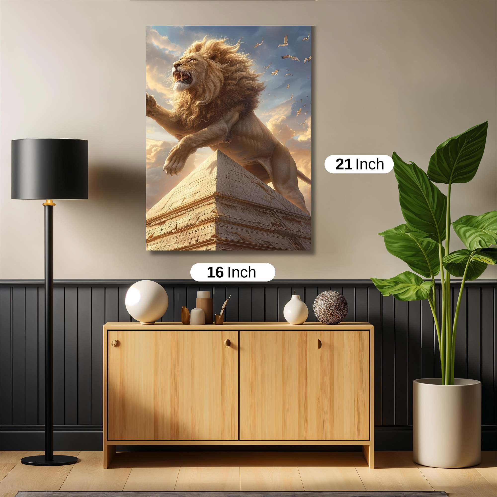 Lion Triumphant Safe Wall Magnetic / M