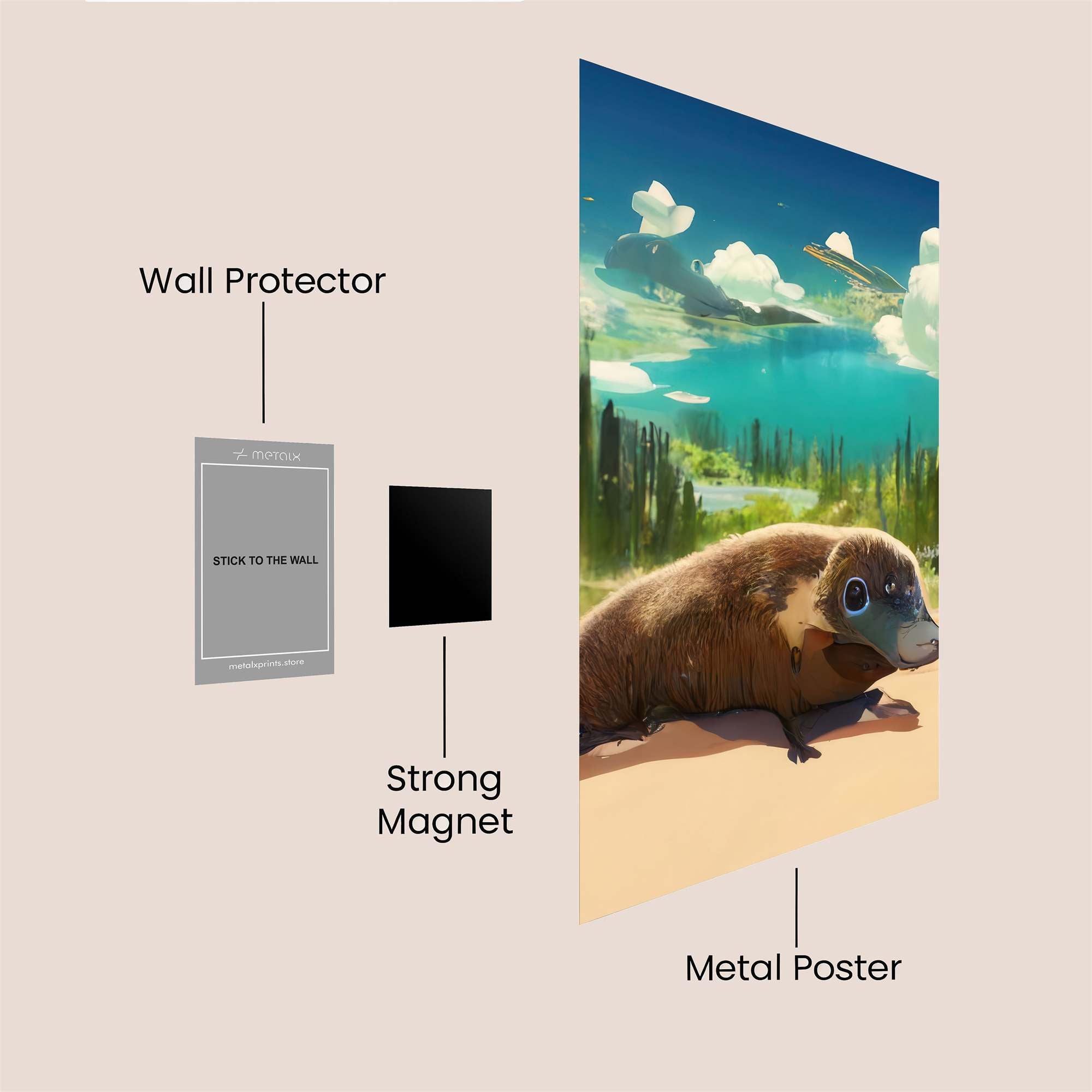 Platypus Serenity Safe Wall Magnetic / M