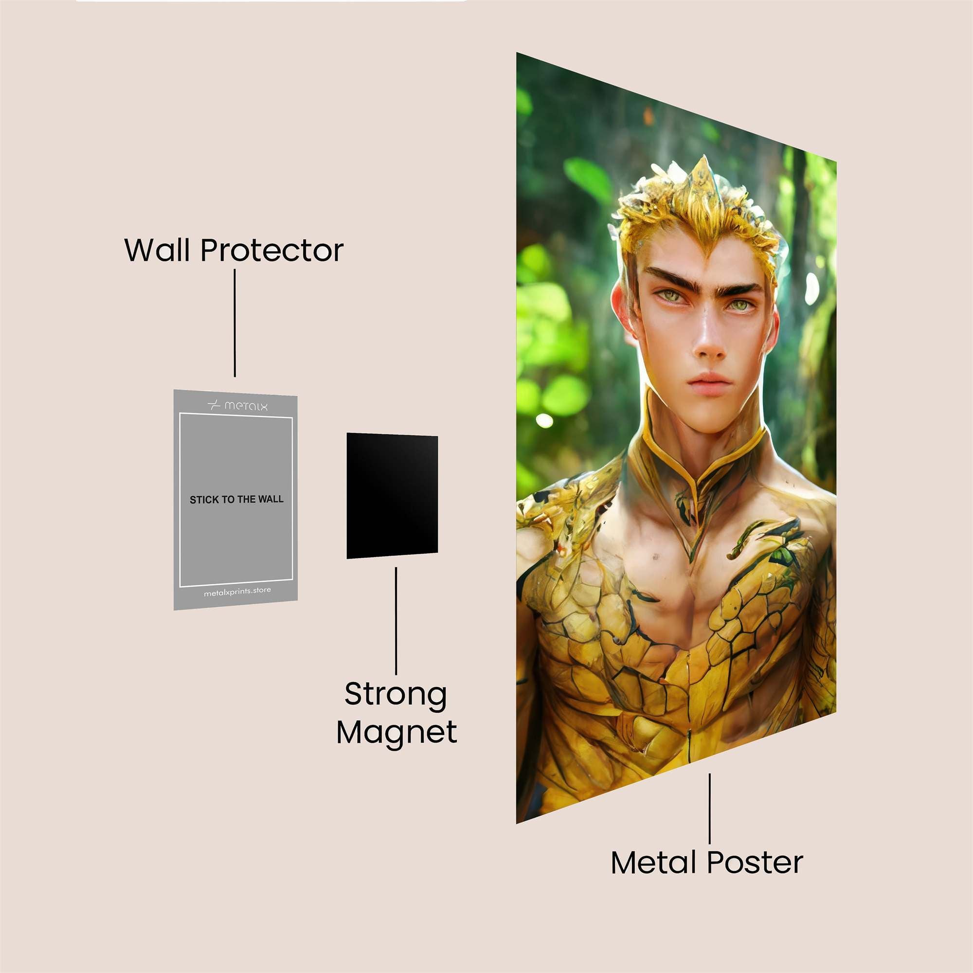 Golden Serenity Safe Wall Magnetic / M