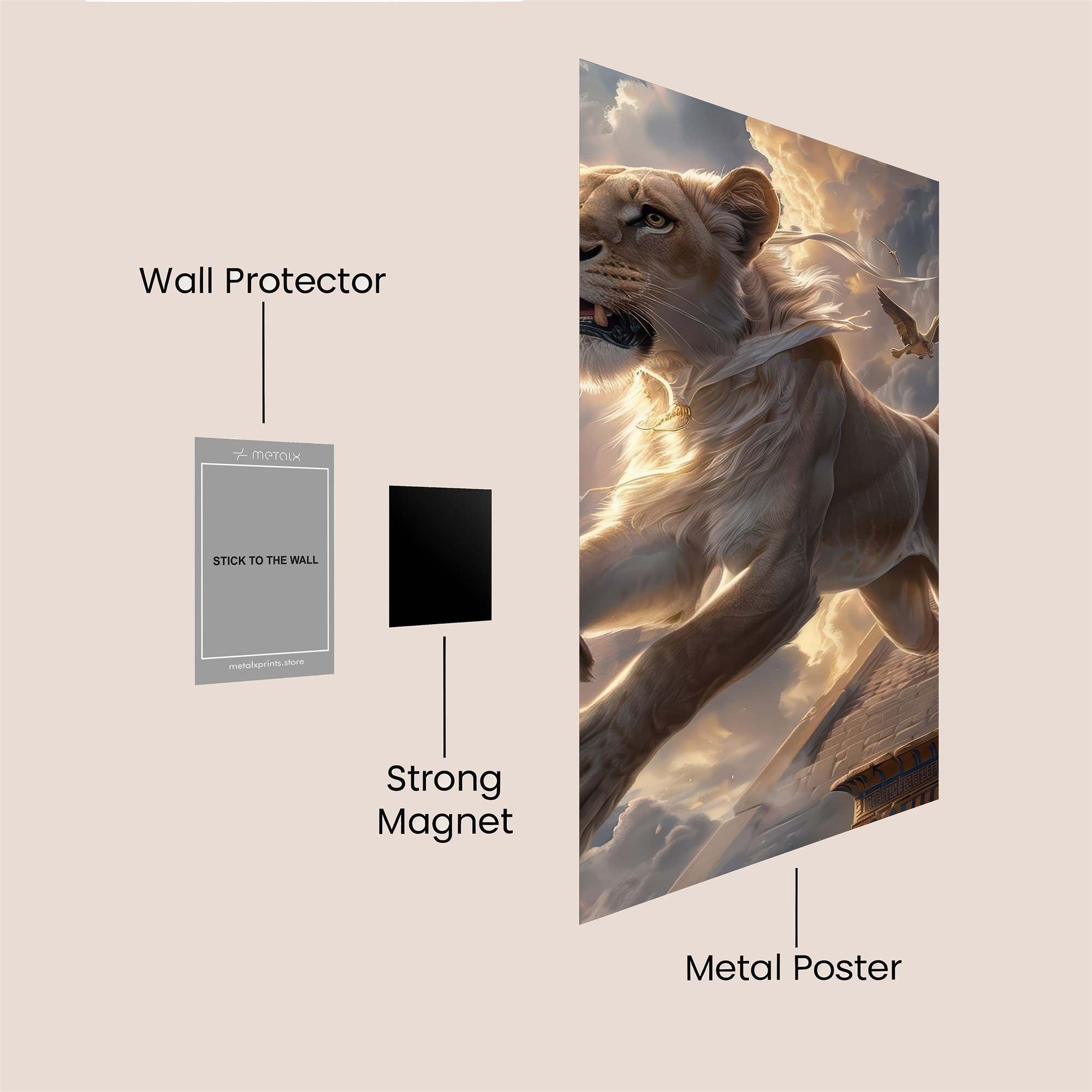 Lion Ascension Safe Wall Magnetic / M