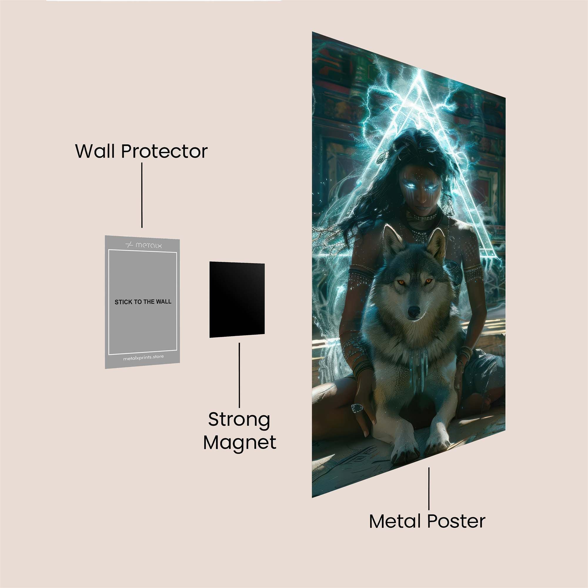 Wolf Enigma Safe Wall Magnetic / M