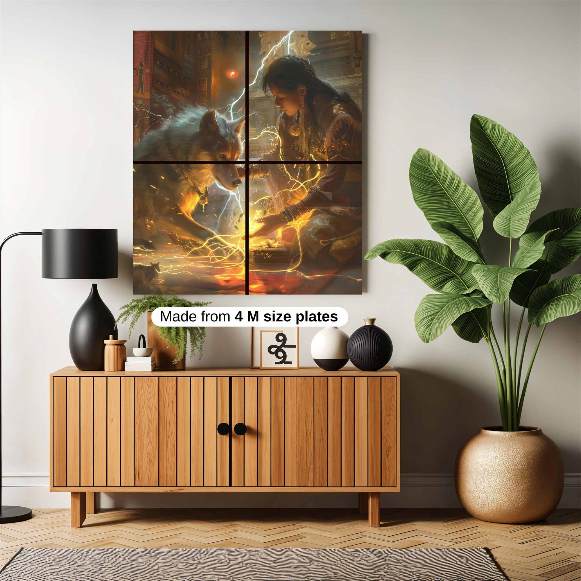 Wolf Enchantment Safe Wall Magnetic / M