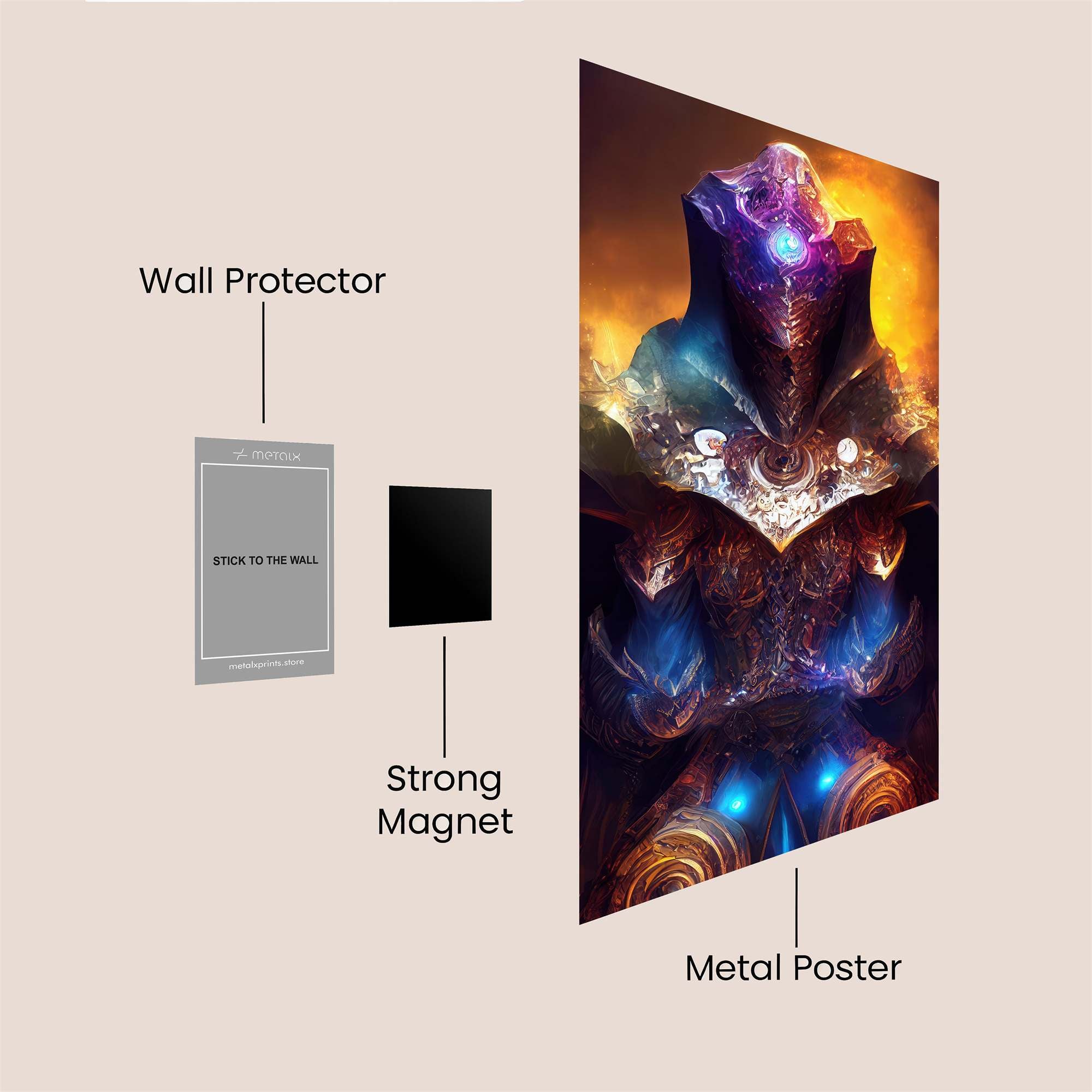 Galactic Oracle Safe Wall Magnetic / M