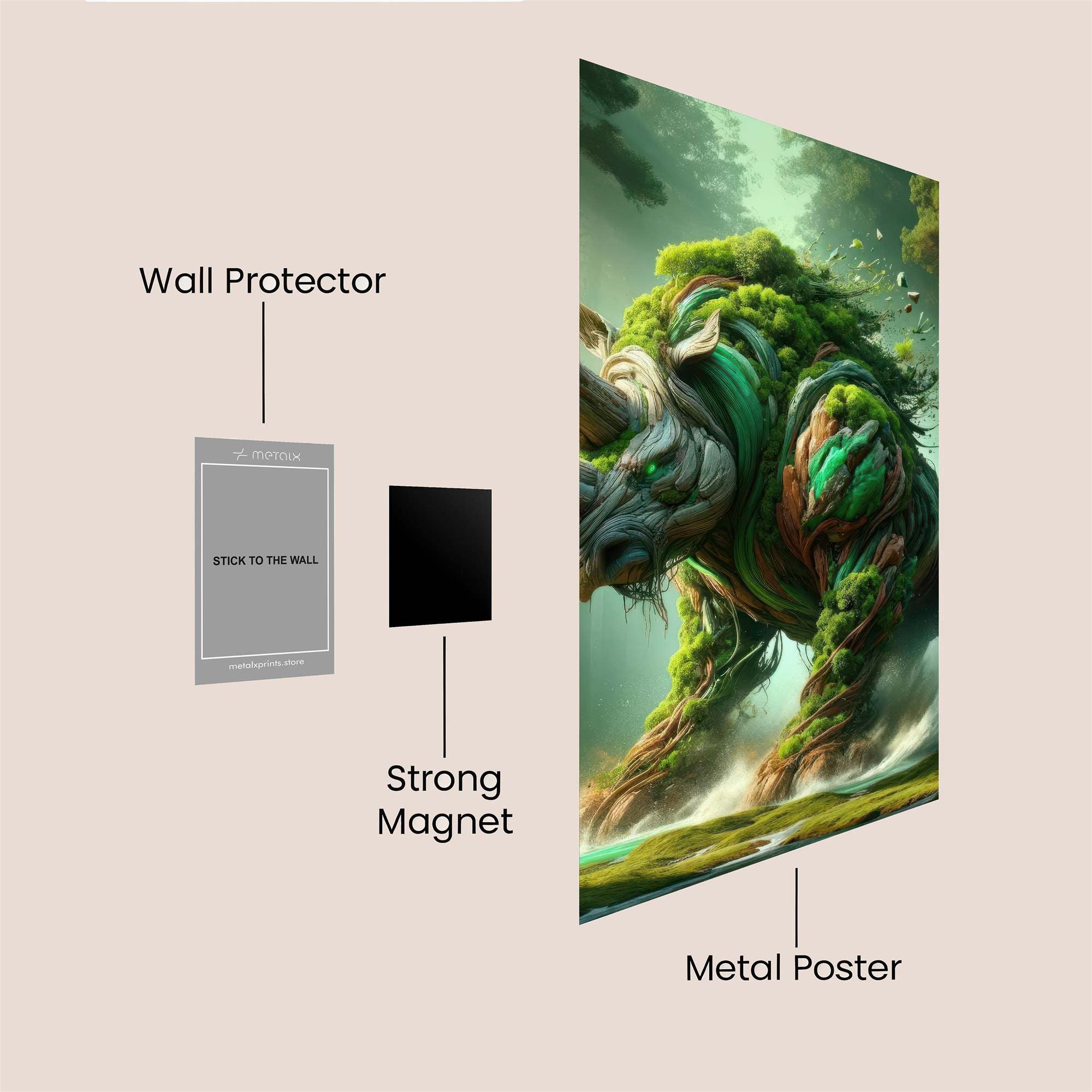 Rhino Verdant Safe Wall Magnetic / M