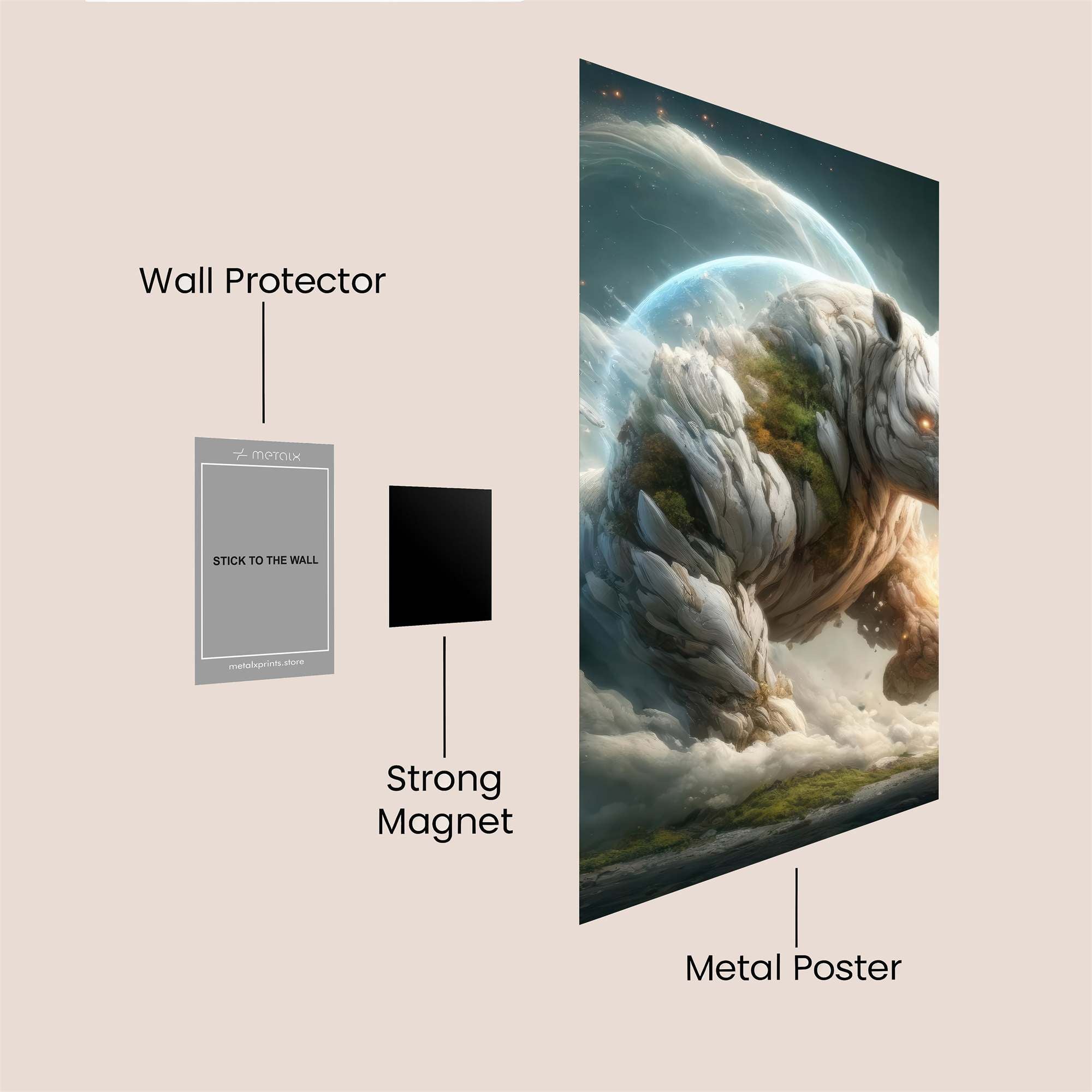 Rhinospirit Safe Wall Magnetic / M