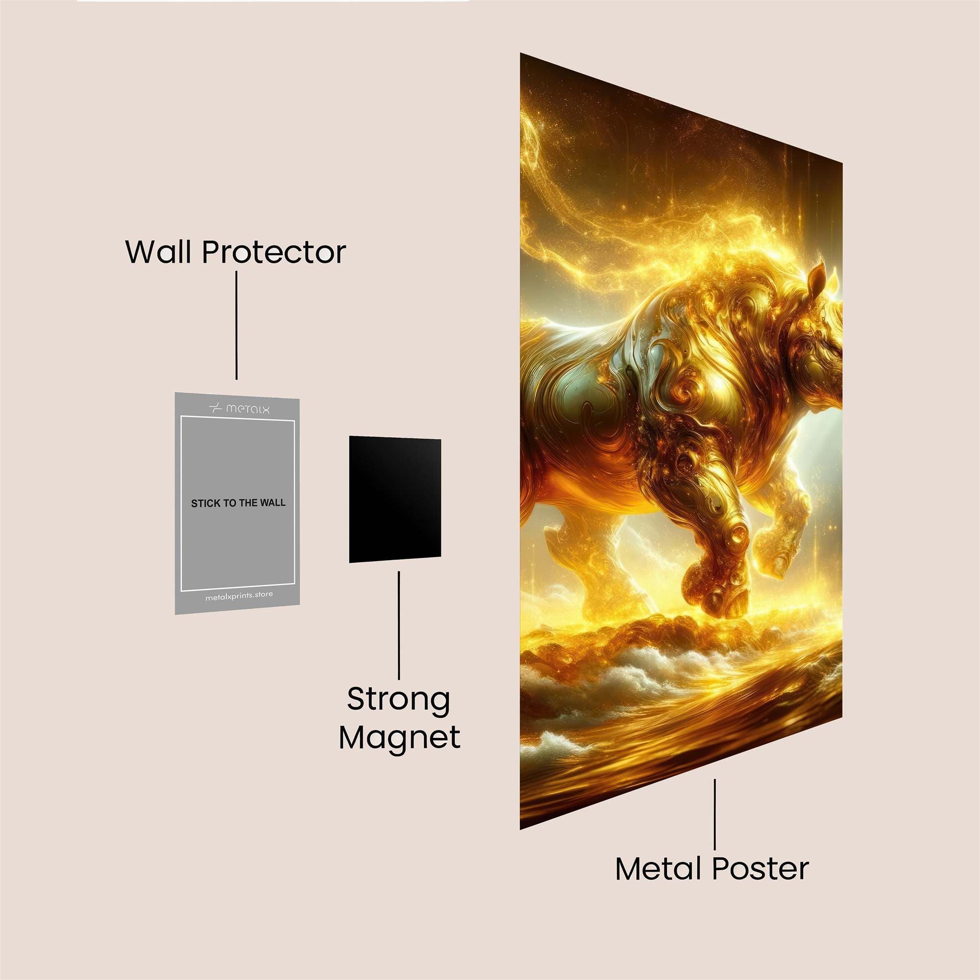 Golden Radiance Safe Wall Magnetic / M
