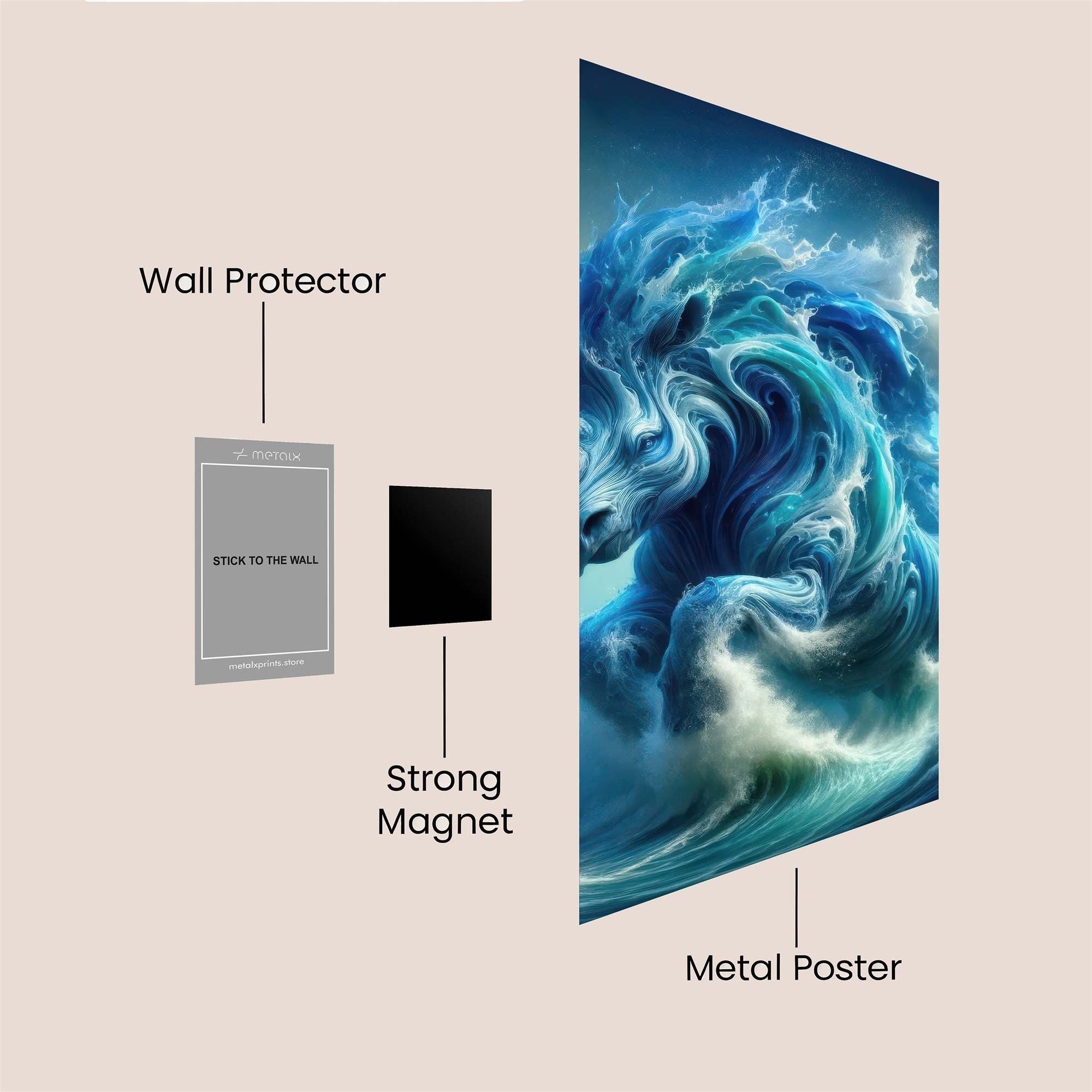 Aqua Rhino Safe Wall Magnetic / M