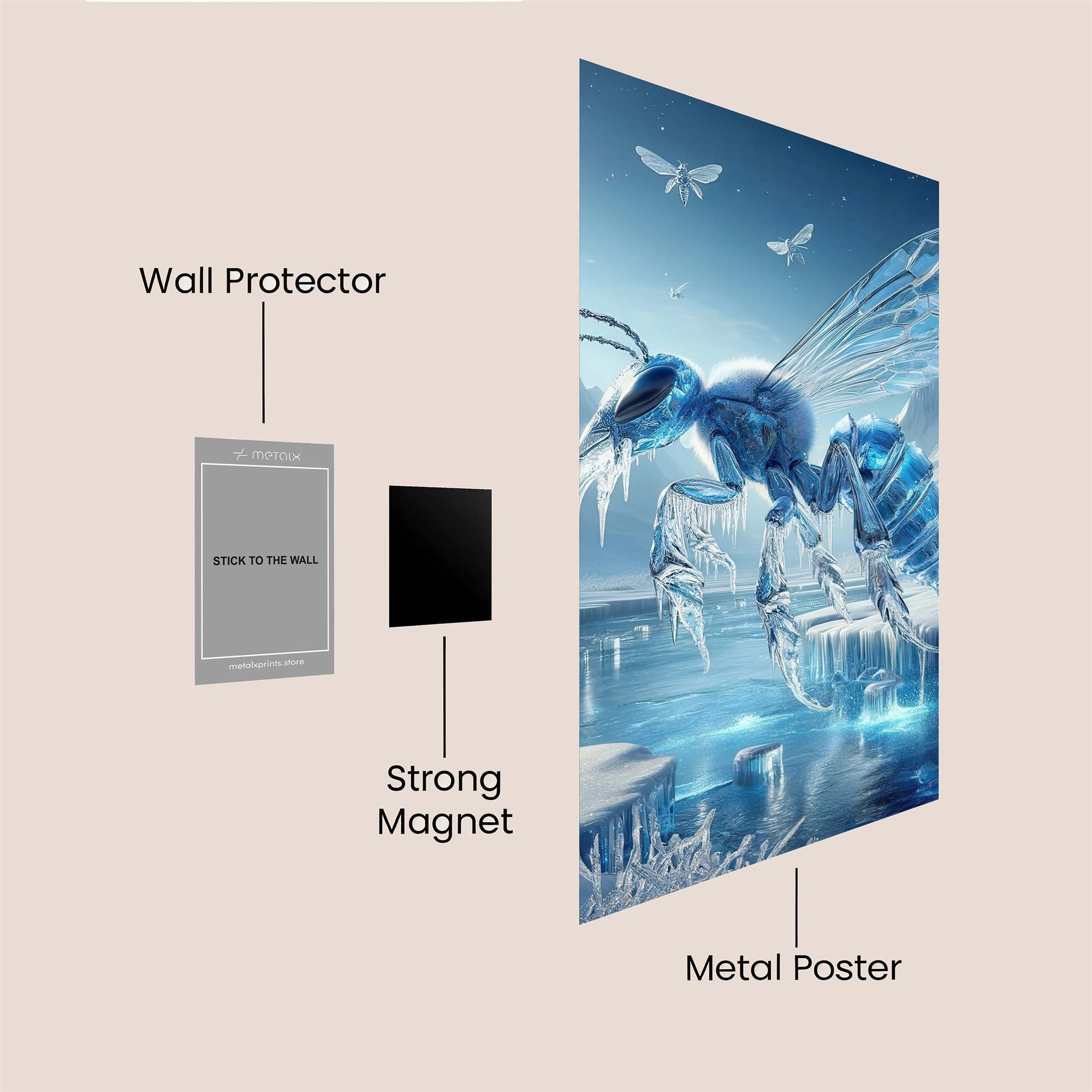 Ice Wasp Safe Wall Magnetic / M