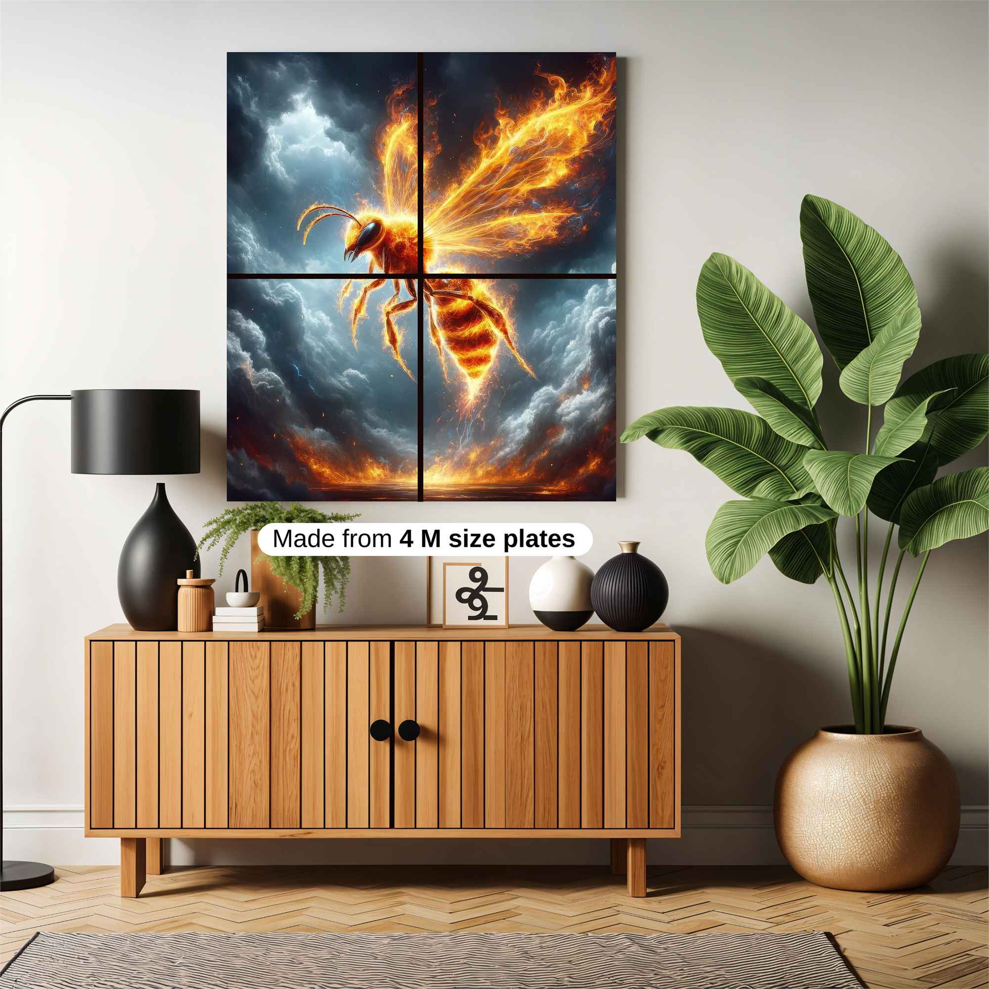 Fire Wasp Safe Wall Magnetic / M