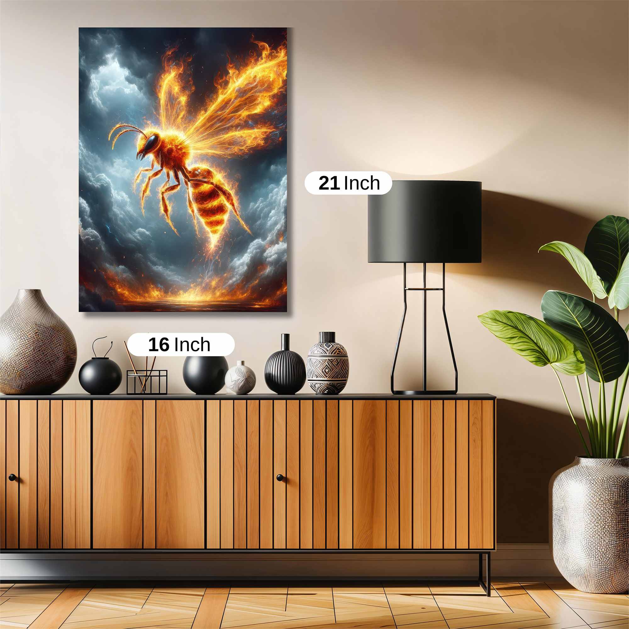 Fire Wasp Safe Wall Magnetic / M