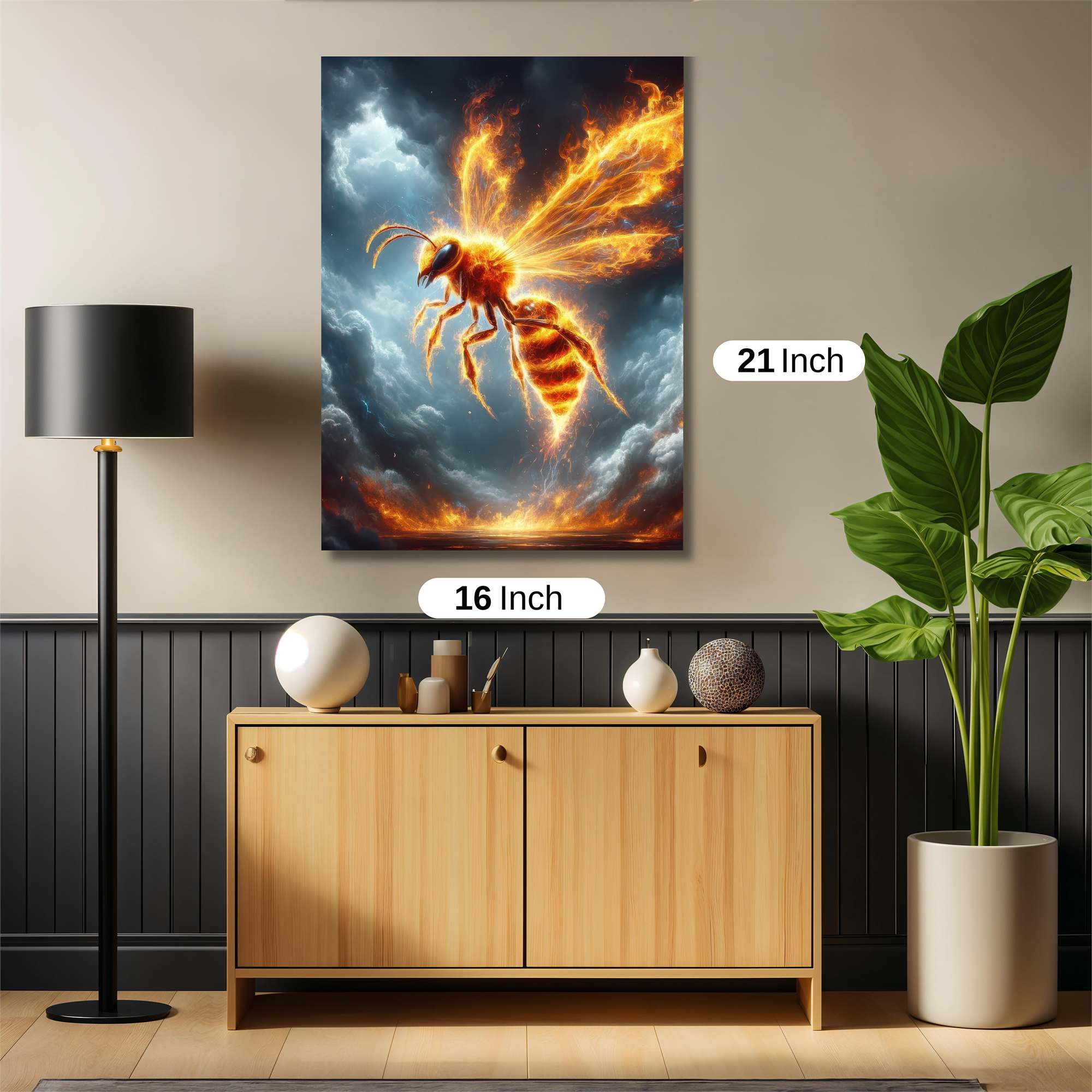 Fire Wasp Safe Wall Magnetic / M