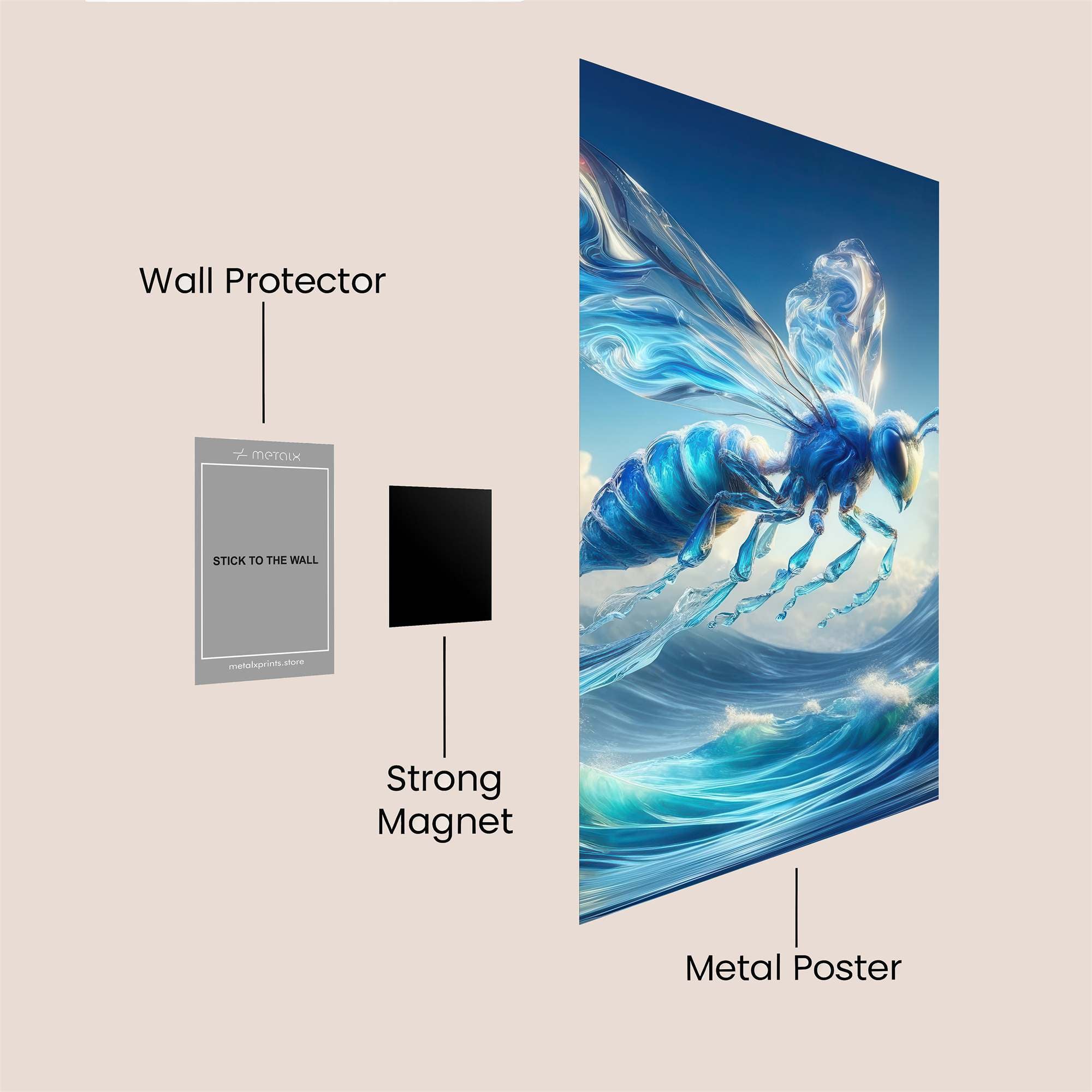Aqua Wasp Safe Wall Magnetic / M