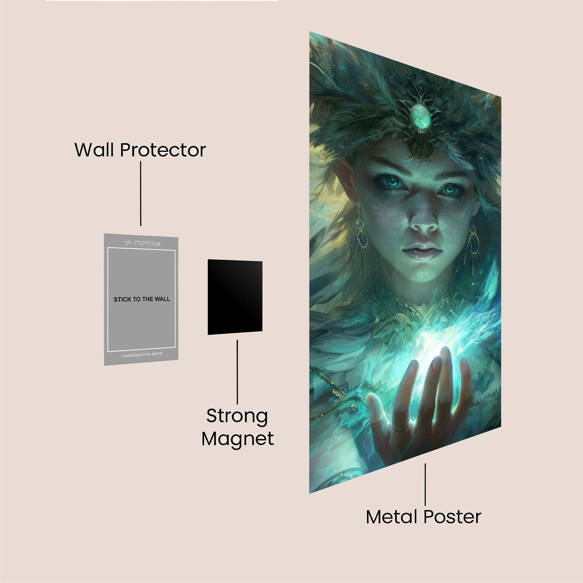 Mystic Enchantress Safe Wall Magnetic / M