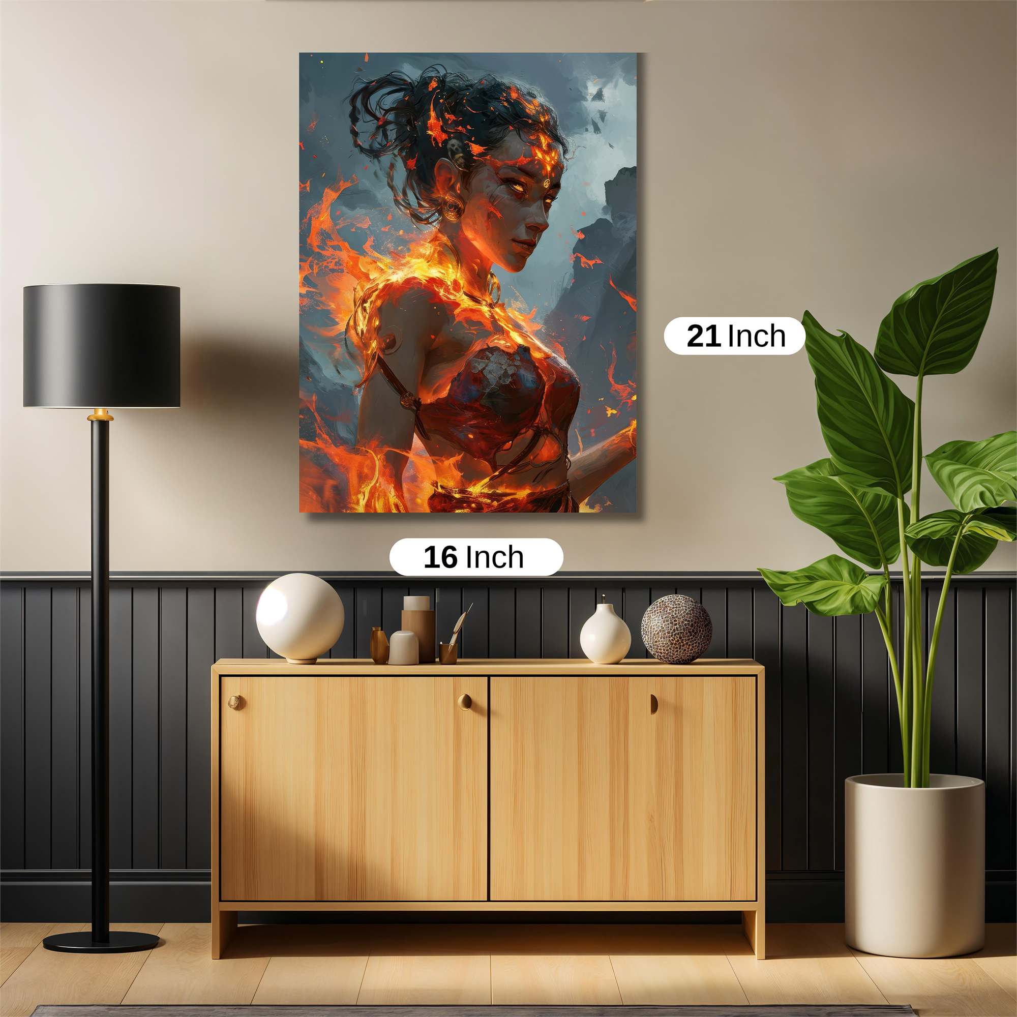 Flame Enchantress Safe Wall Magnetic / M