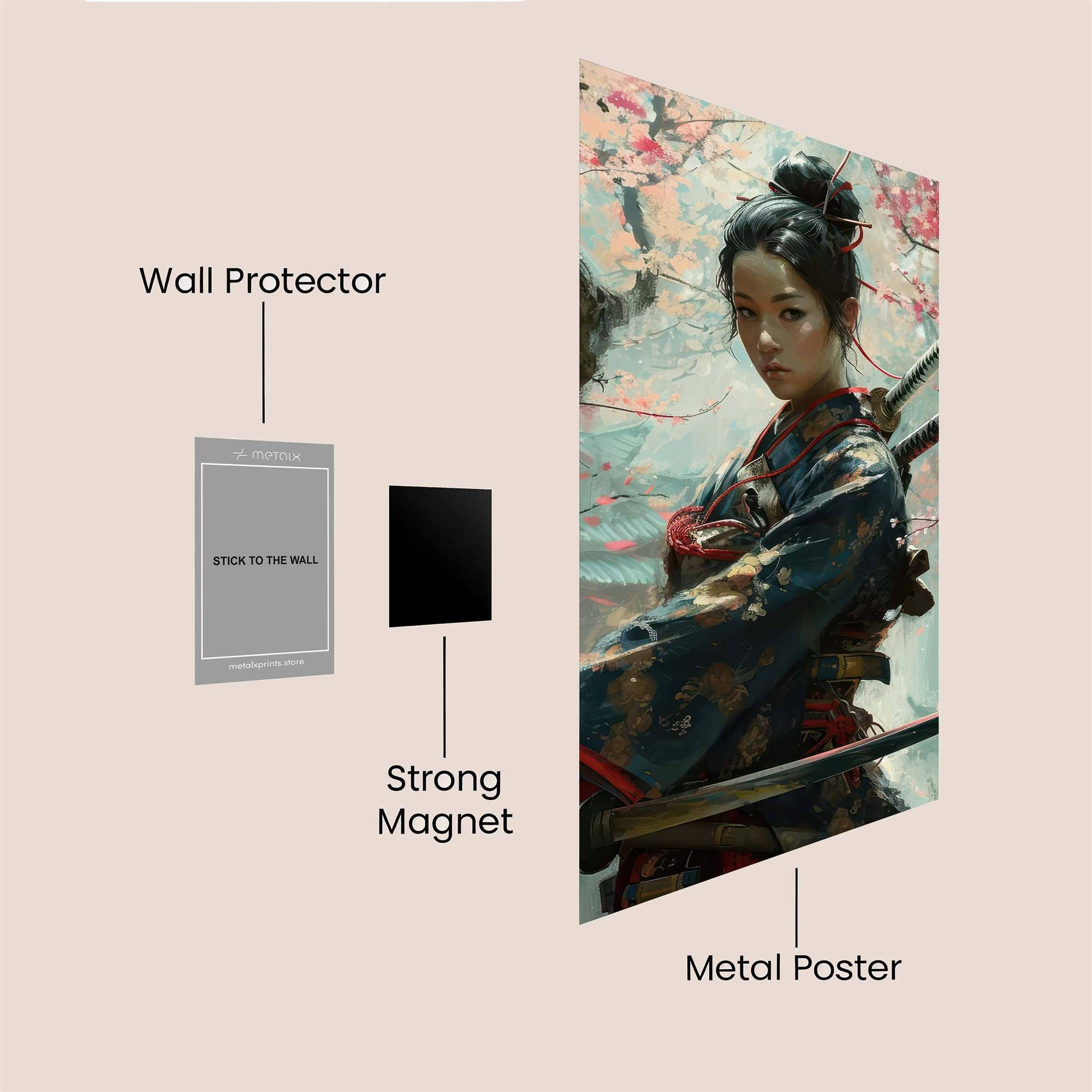 Samurai Serenity Safe Wall Magnetic / M