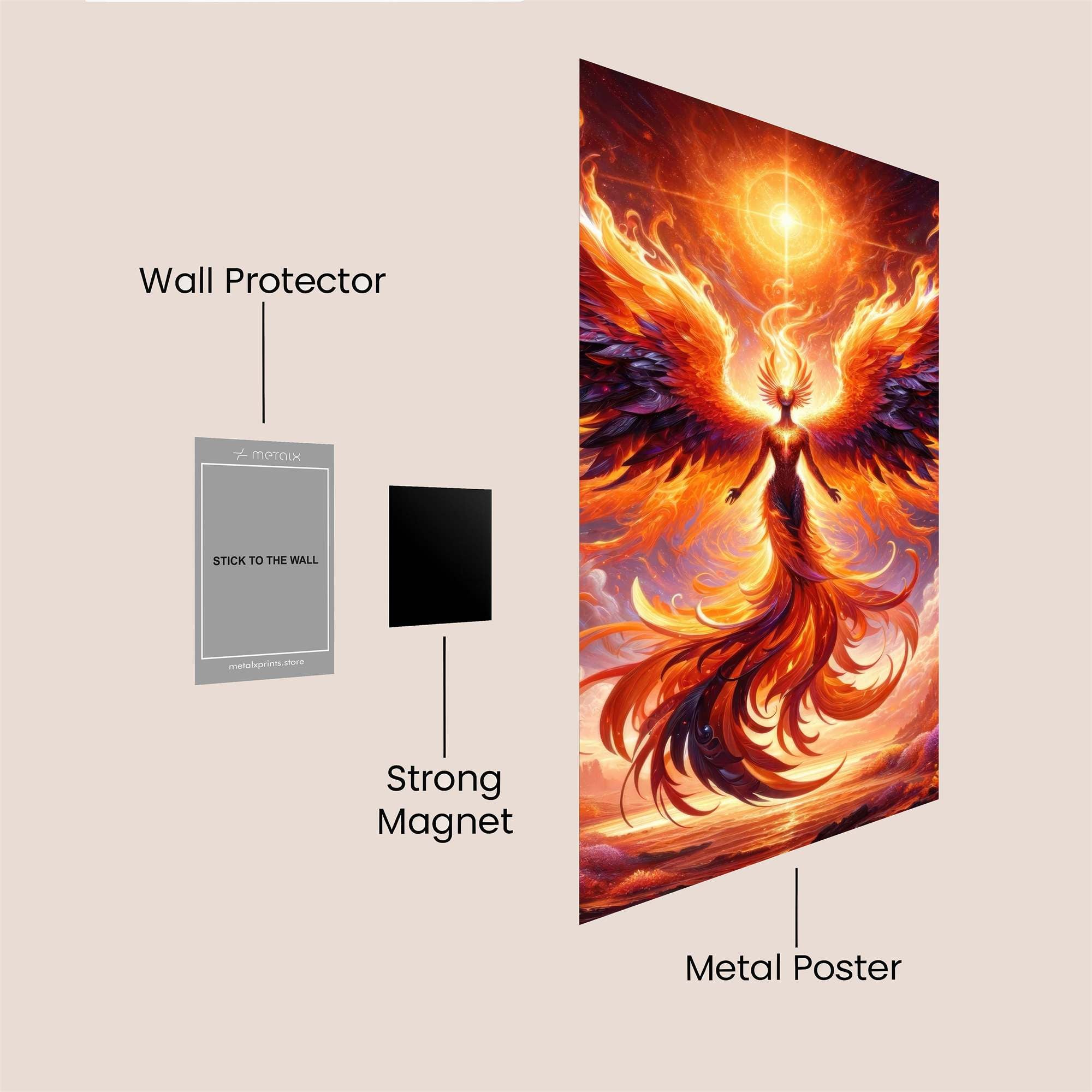 Phoenix Radiant Safe Wall Magnetic / M
