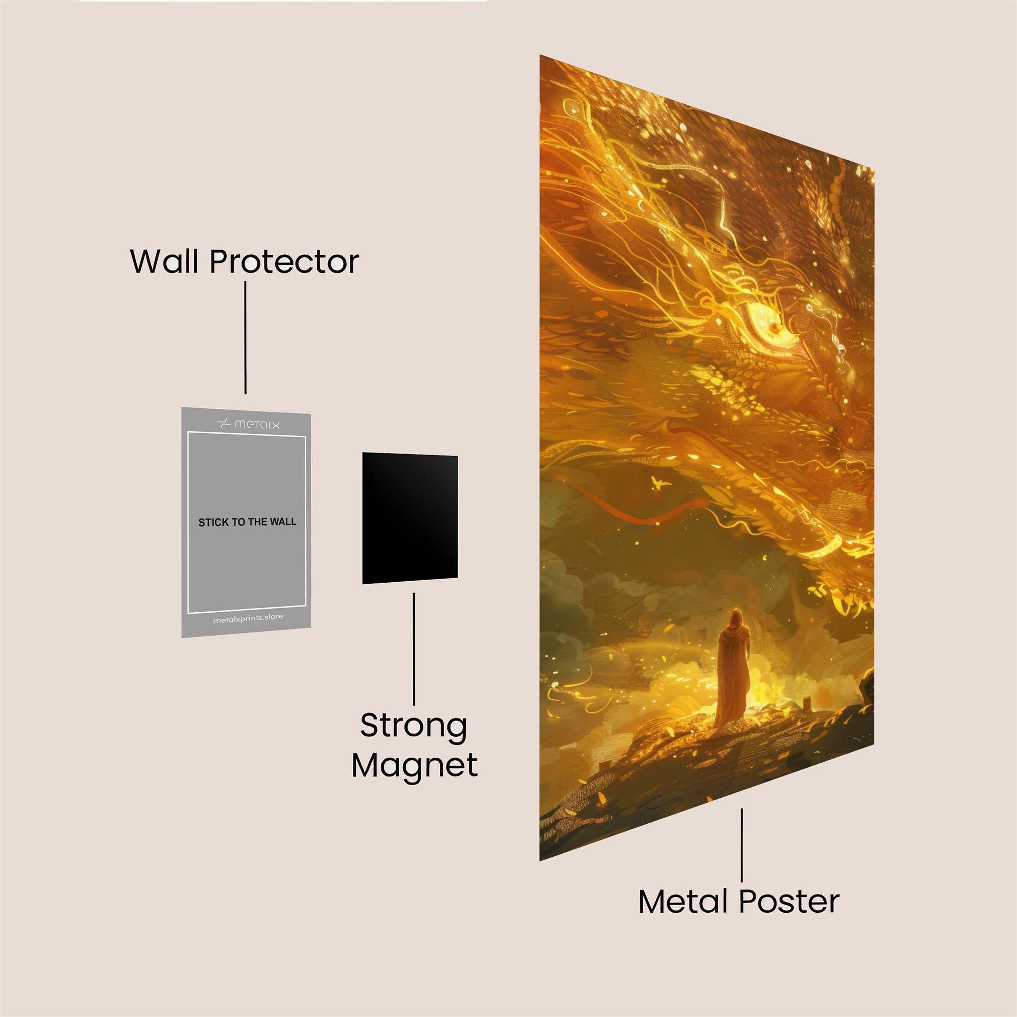 Dragon Radiant Safe Wall Magnetic / M