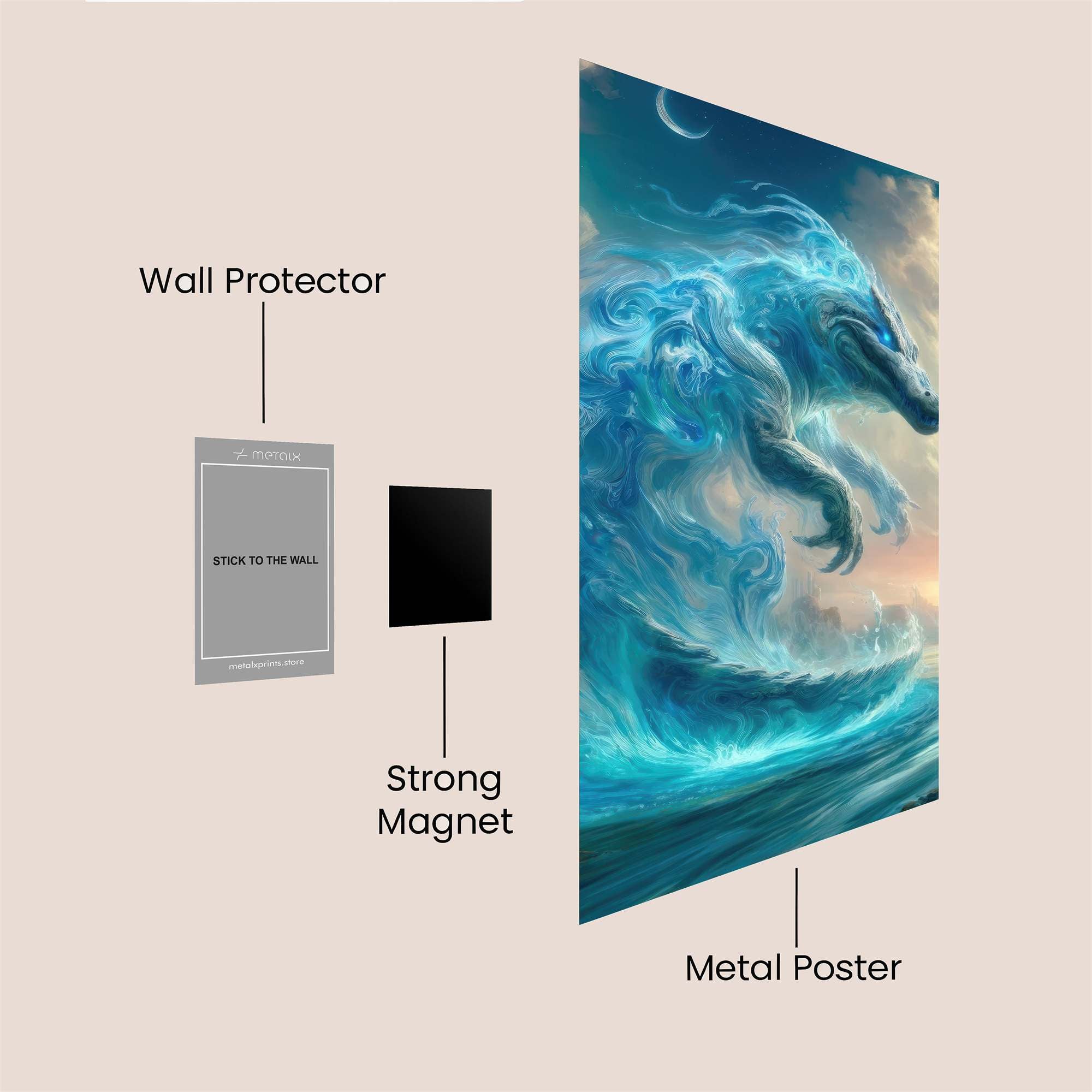 Mist Monster Safe Wall Magnetic / M