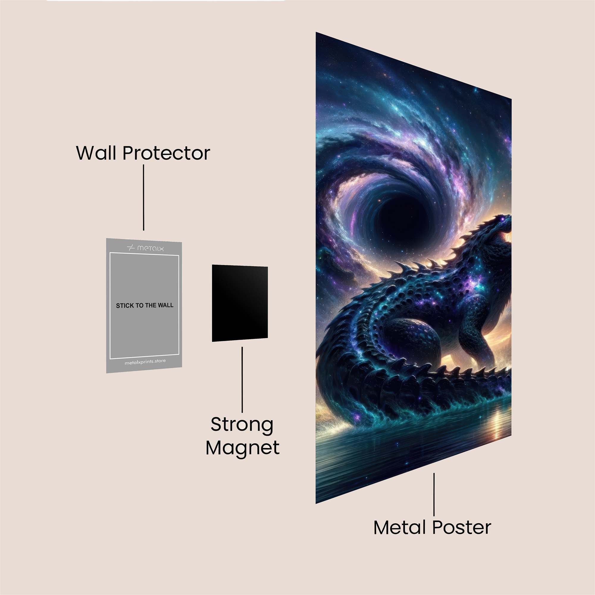 Galactic Gator Safe Wall Magnetic / M