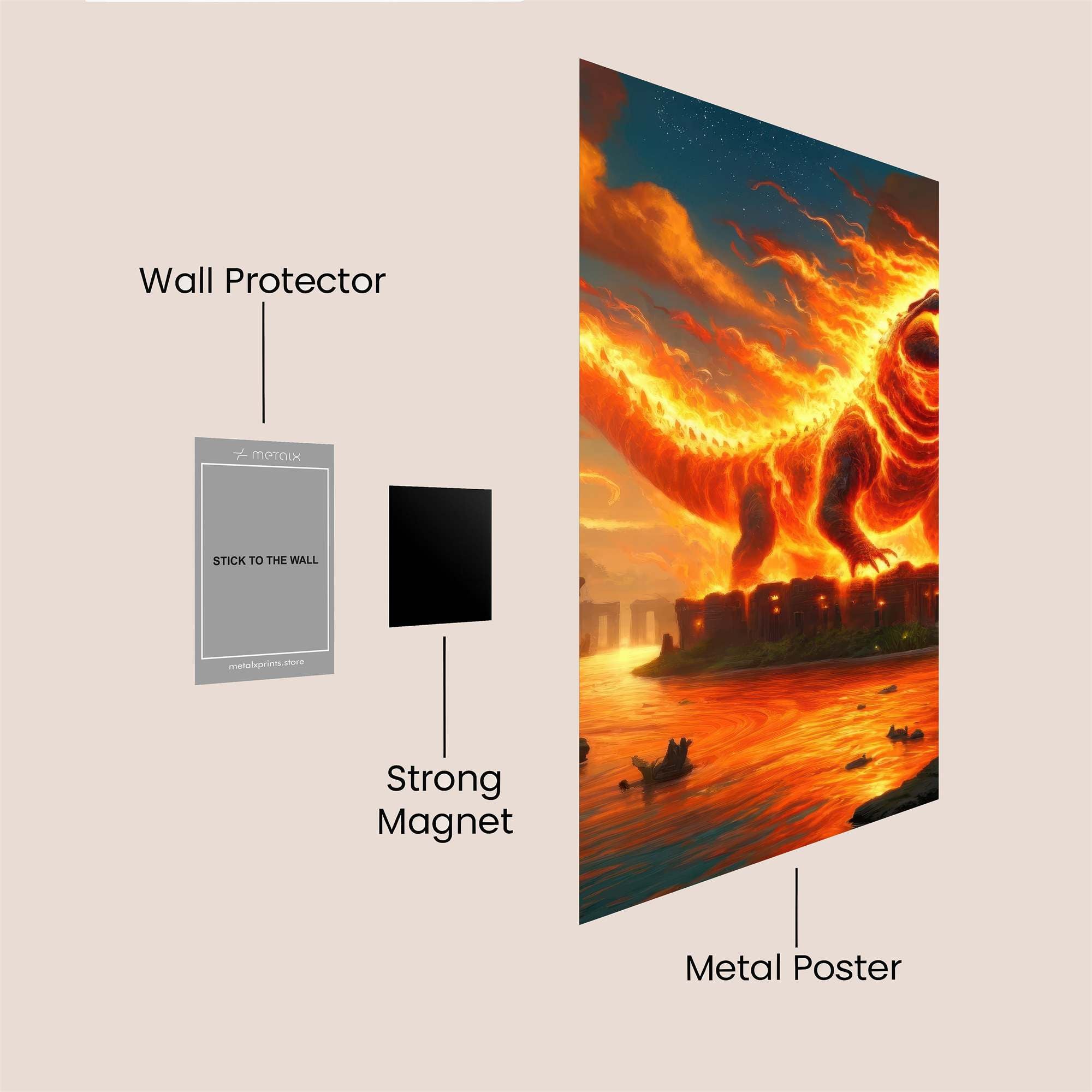 Sobek Incandescent Safe Wall Magnetic / M