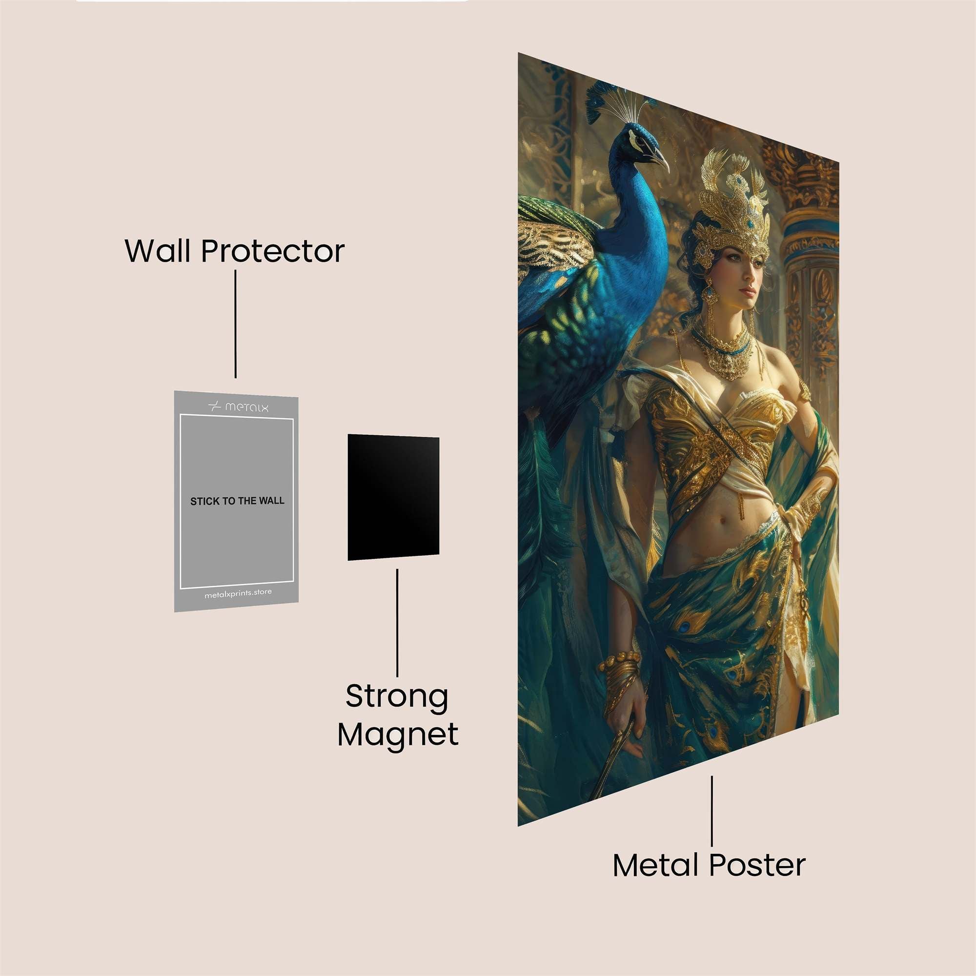 Peacock Majesty Safe Wall Magnetic / M