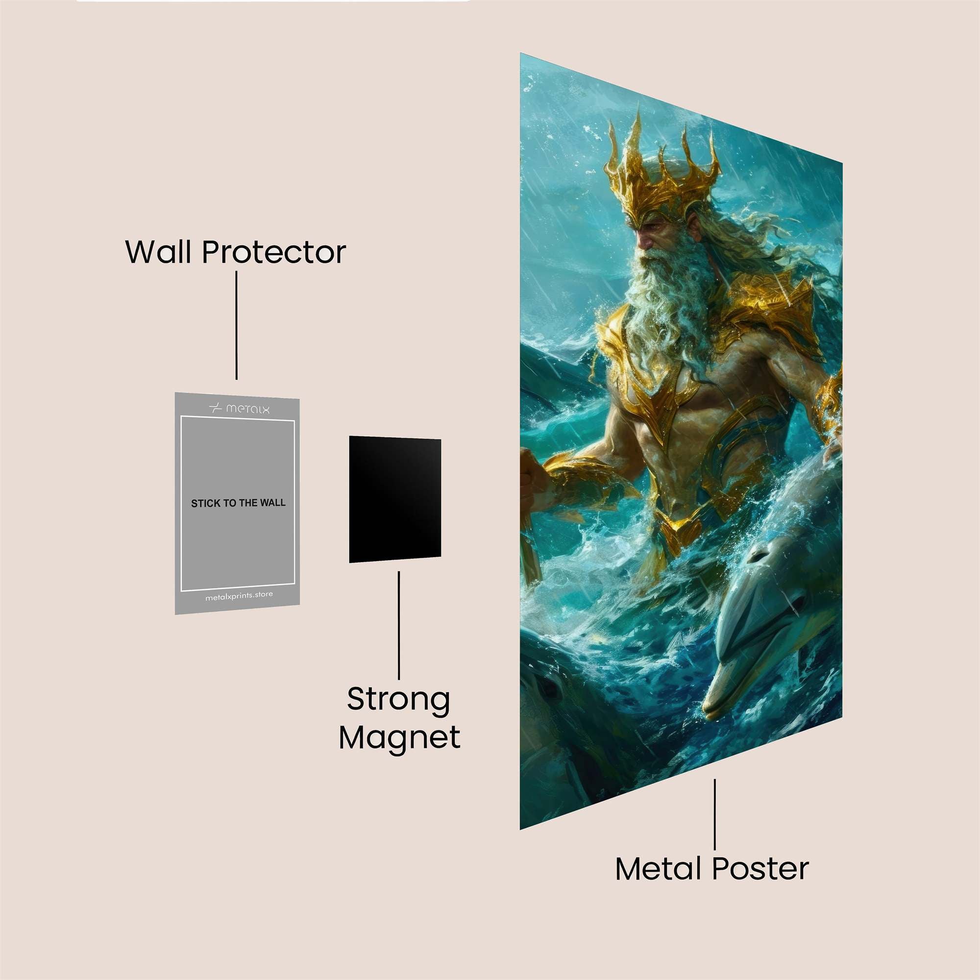 Poseidon Majestic Safe Wall Magnetic / M