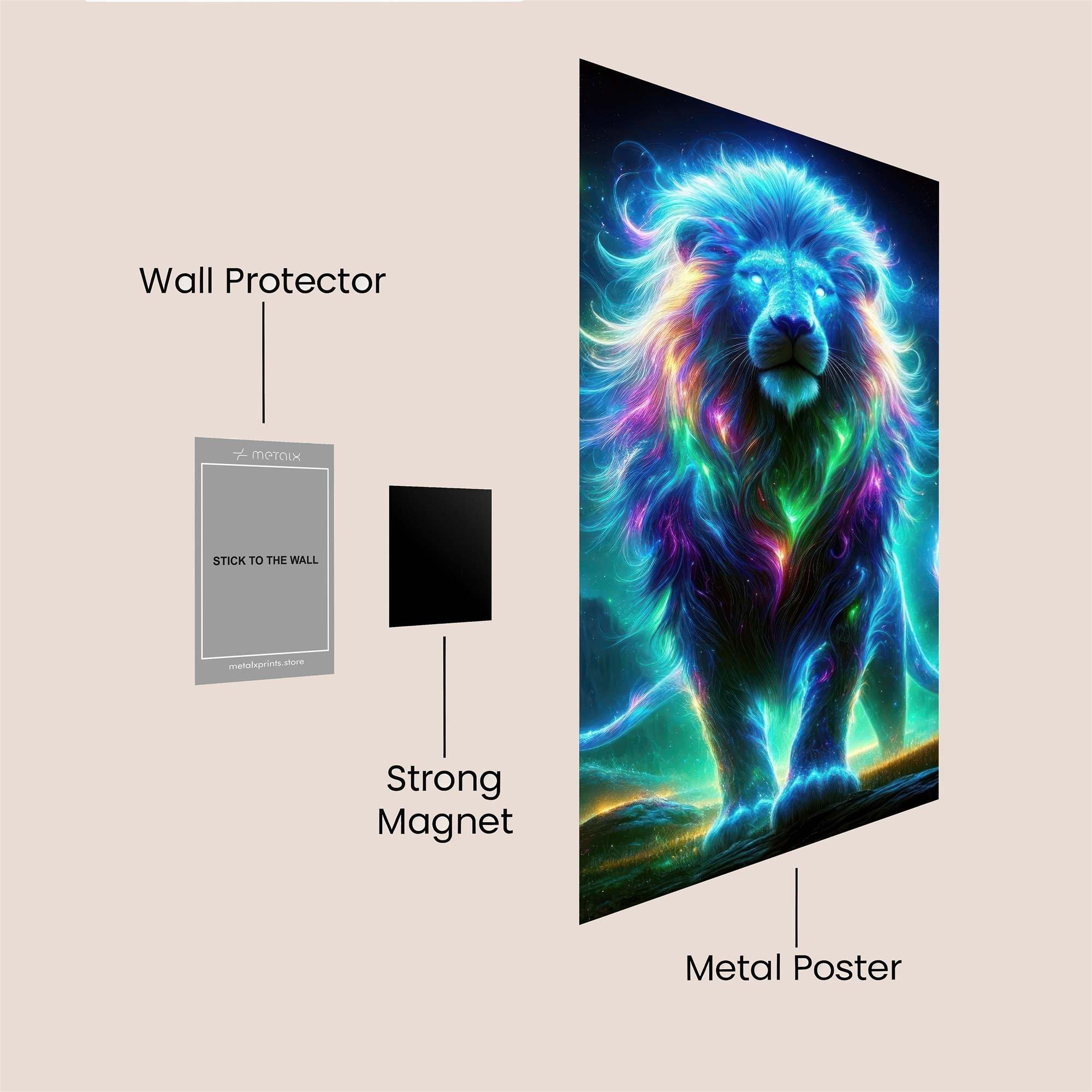 Lion Radiance Safe Wall Magnetic / M