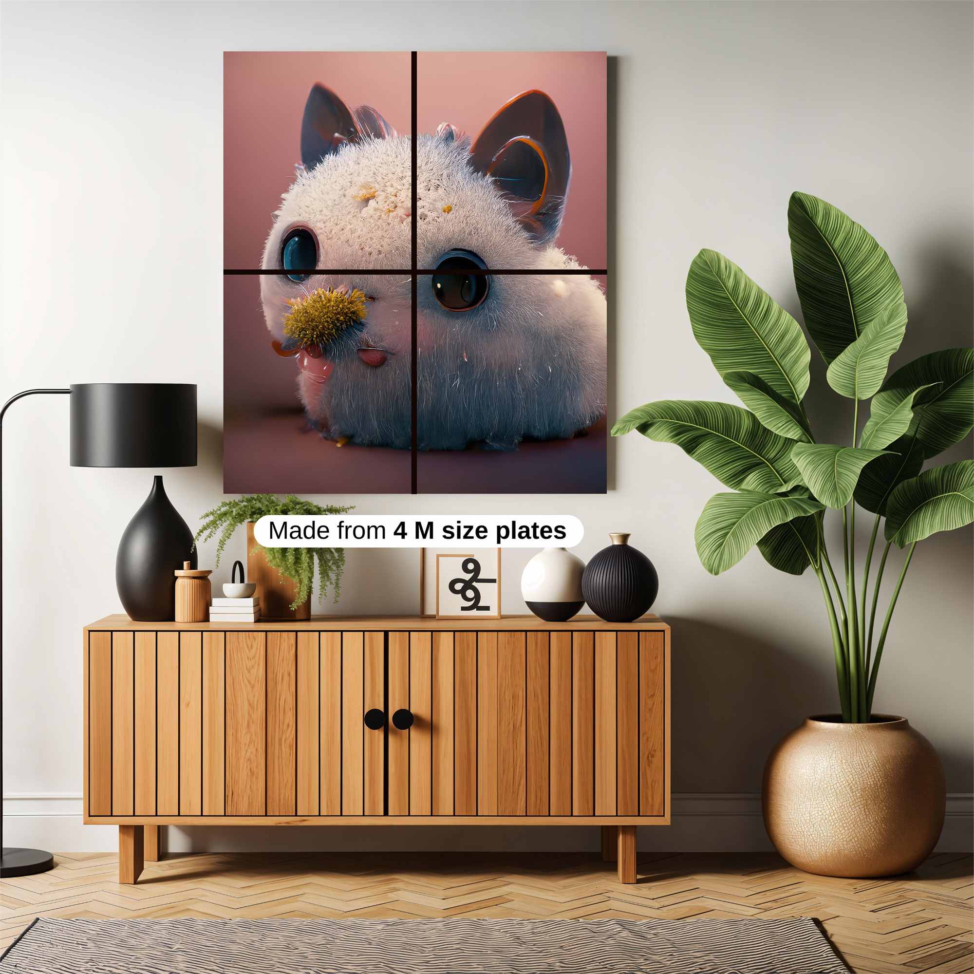 Fluffy Whimsy Safe Wall Magnetic / M