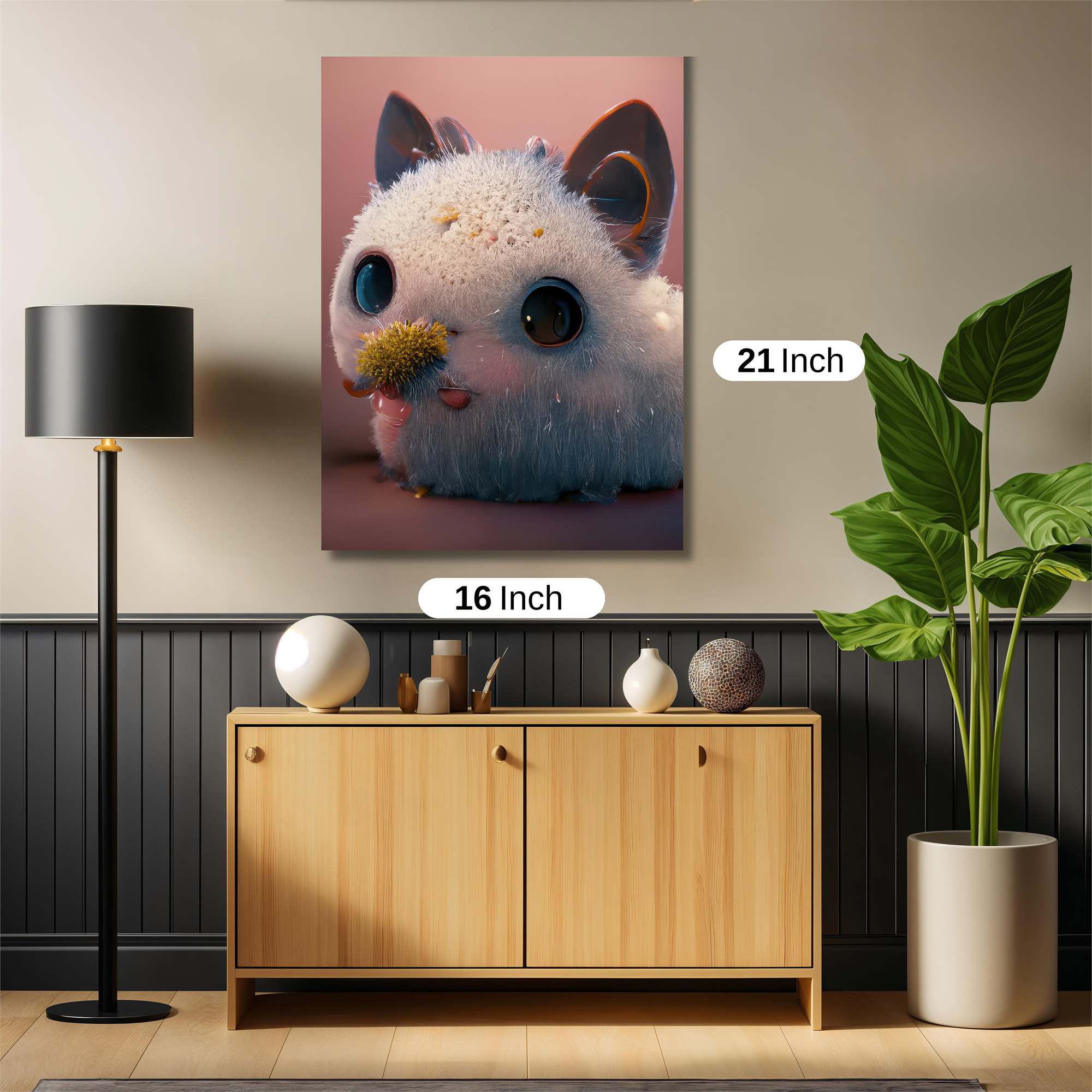 Fluffy Whimsy Safe Wall Magnetic / M