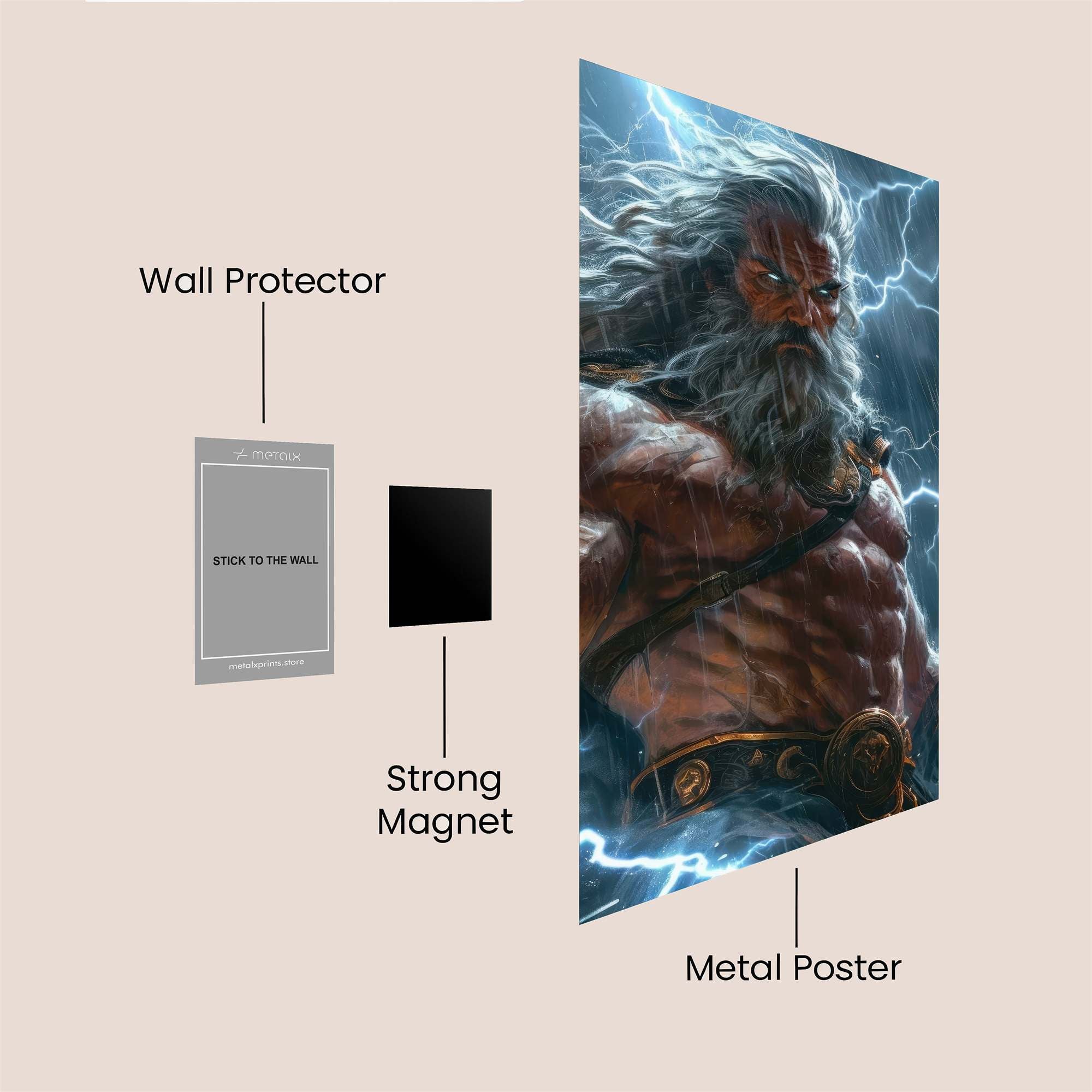 Zeus Enraged Safe Wall Magnetic / M
