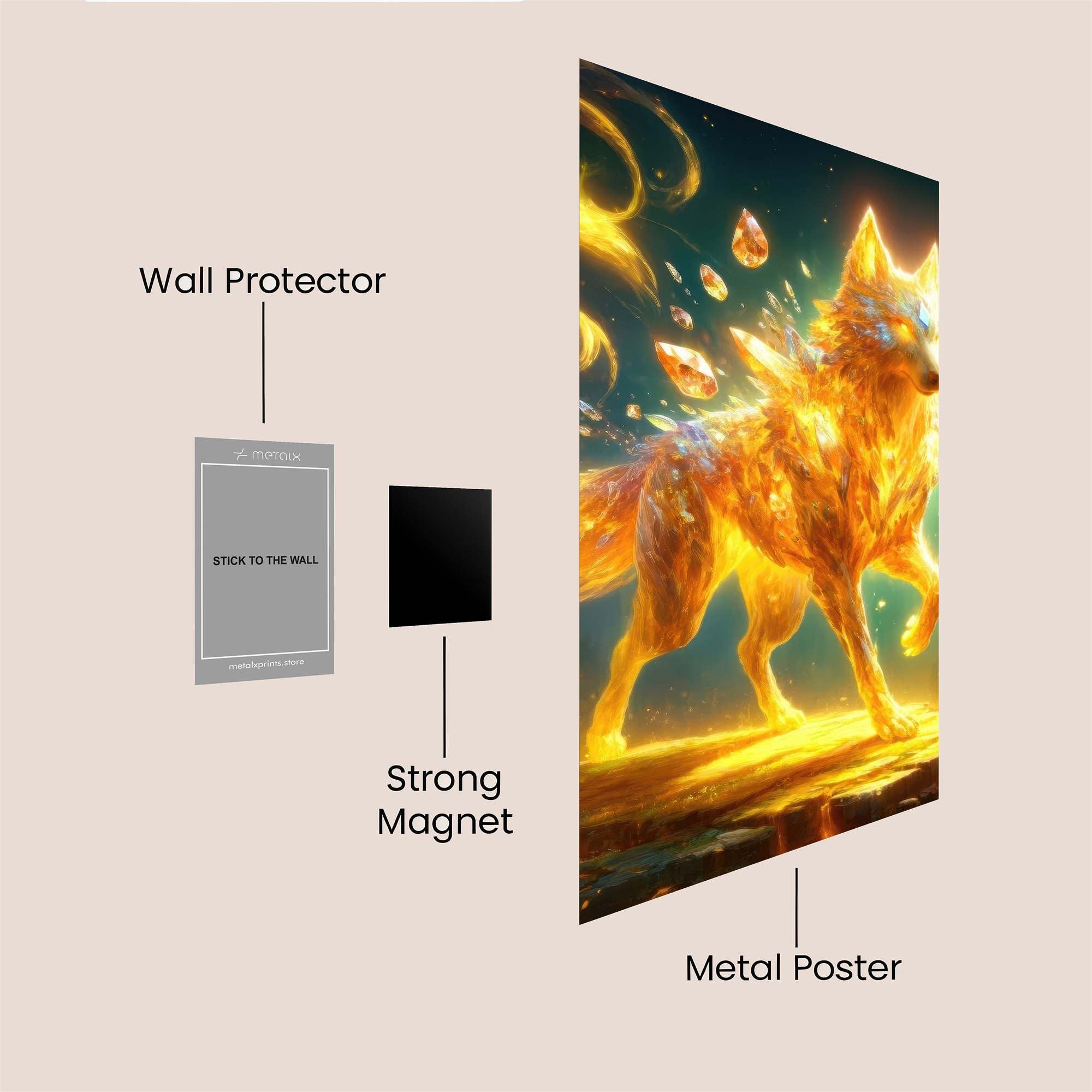 Ember Spirit Safe Wall Magnetic / M