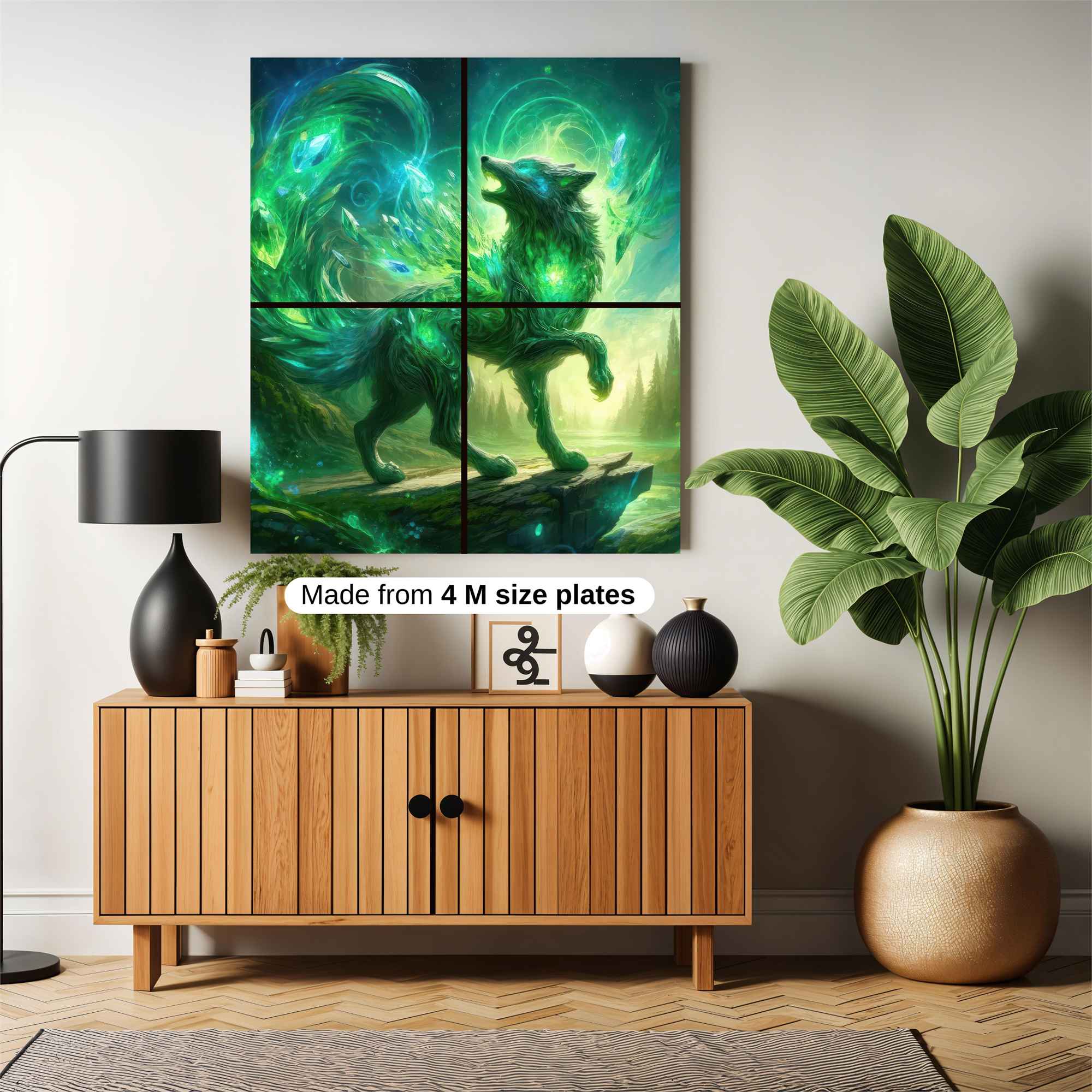 Luminous Wolf Safe Wall Magnetic / M