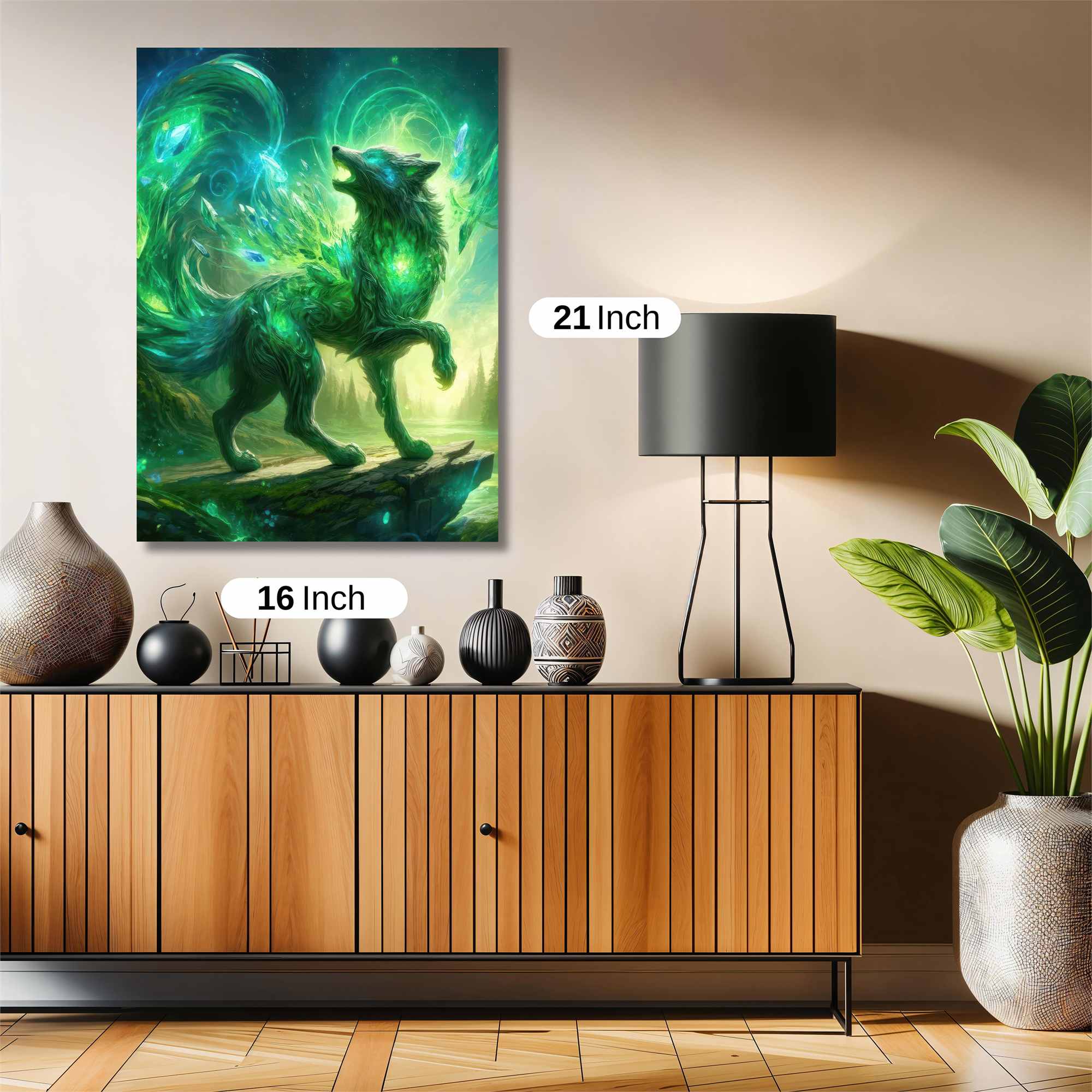 Luminous Wolf Safe Wall Magnetic / M