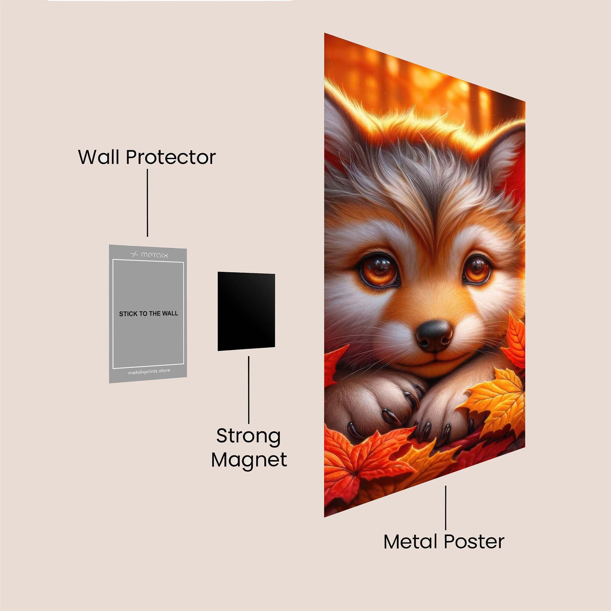 Autumn Pup Safe Wall Magnetic / M