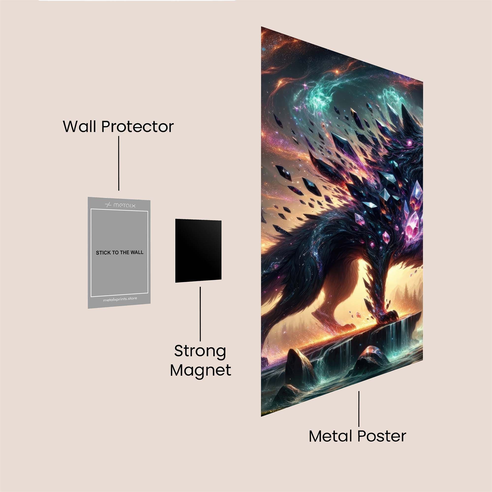 Crystal Enigma Safe Wall Magnetic / M