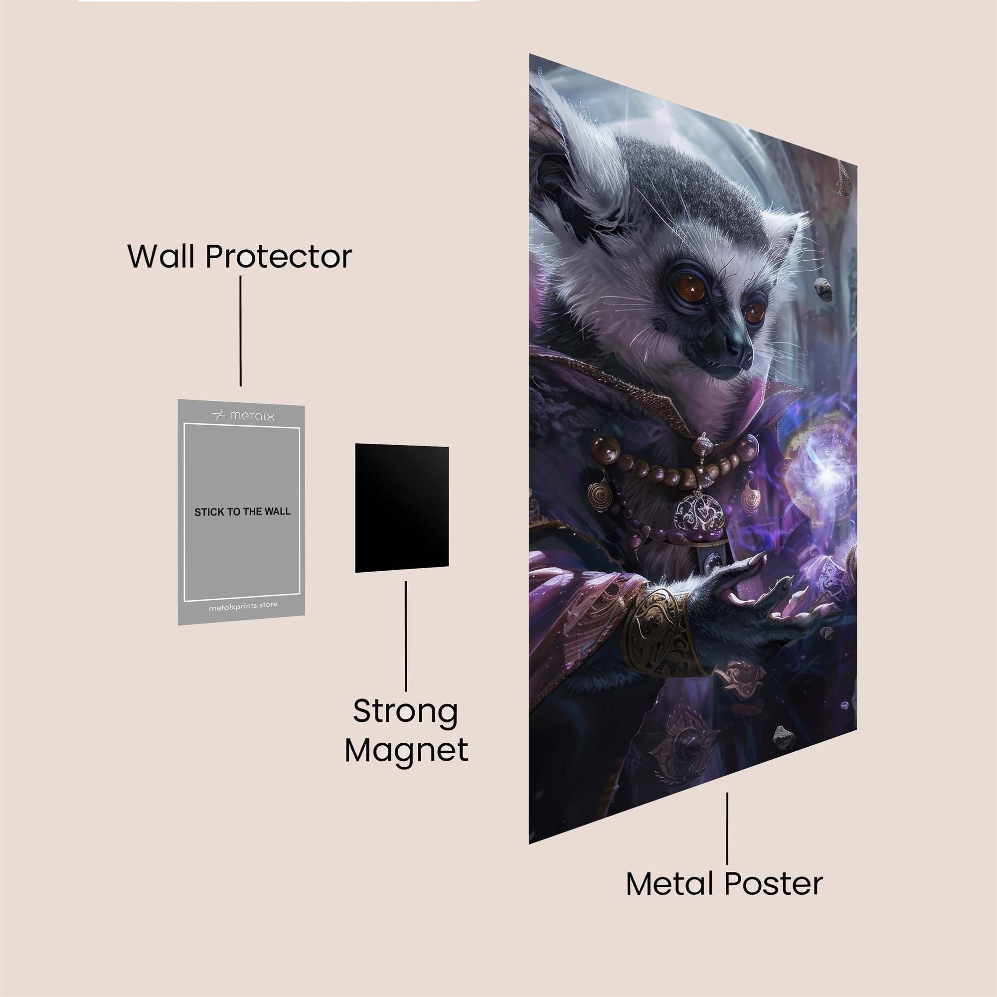 Lemur Mystic Safe Wall Magnetic / M