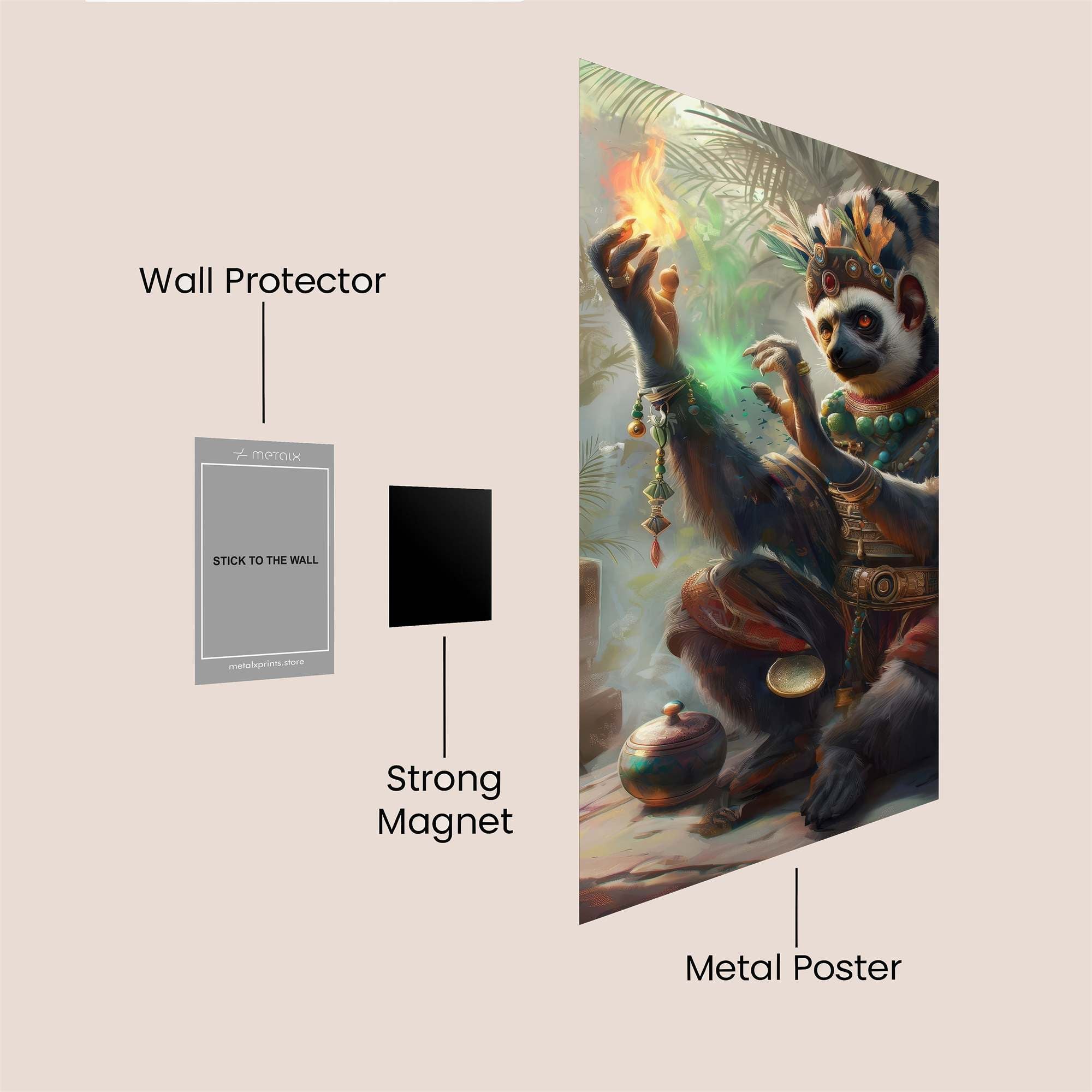 Shamanic Ritual Safe Wall Magnetic / M