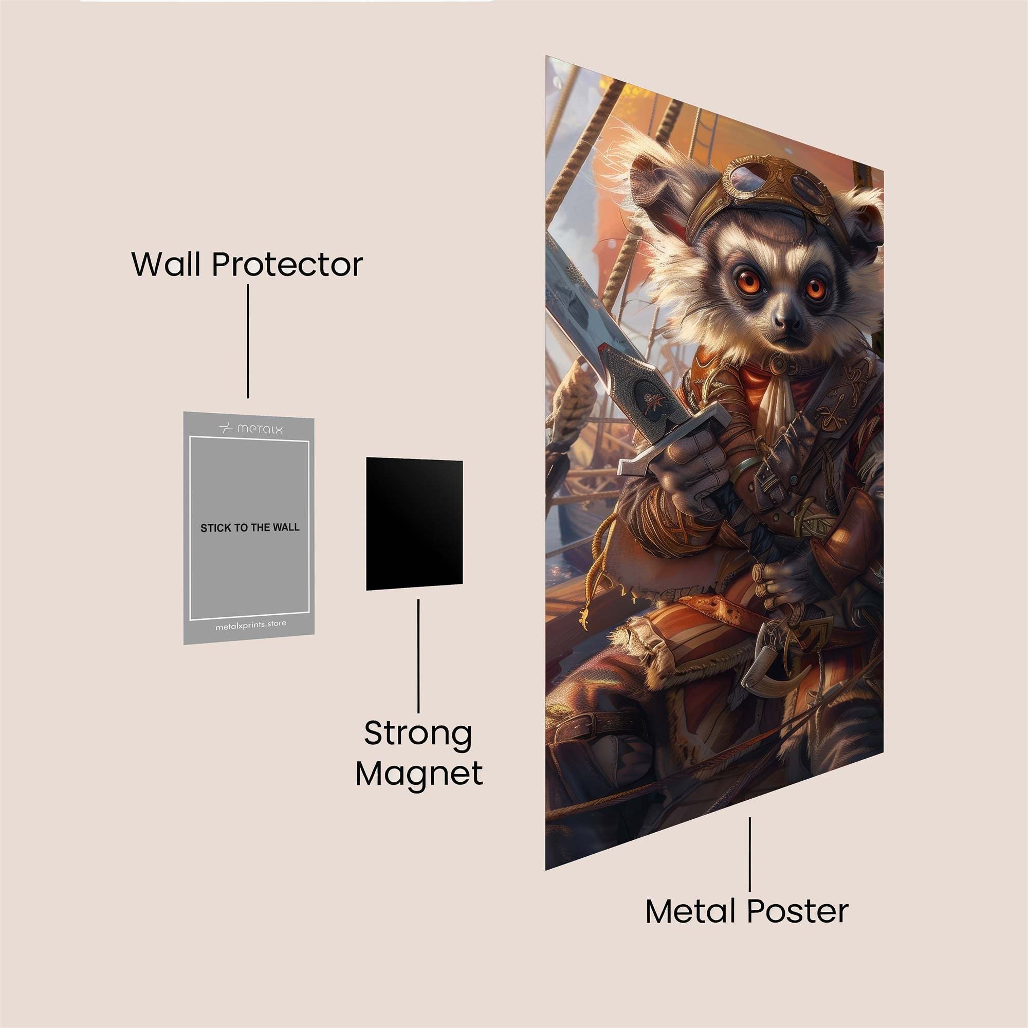 Lemur Buccaneer Safe Wall Magnetic / M