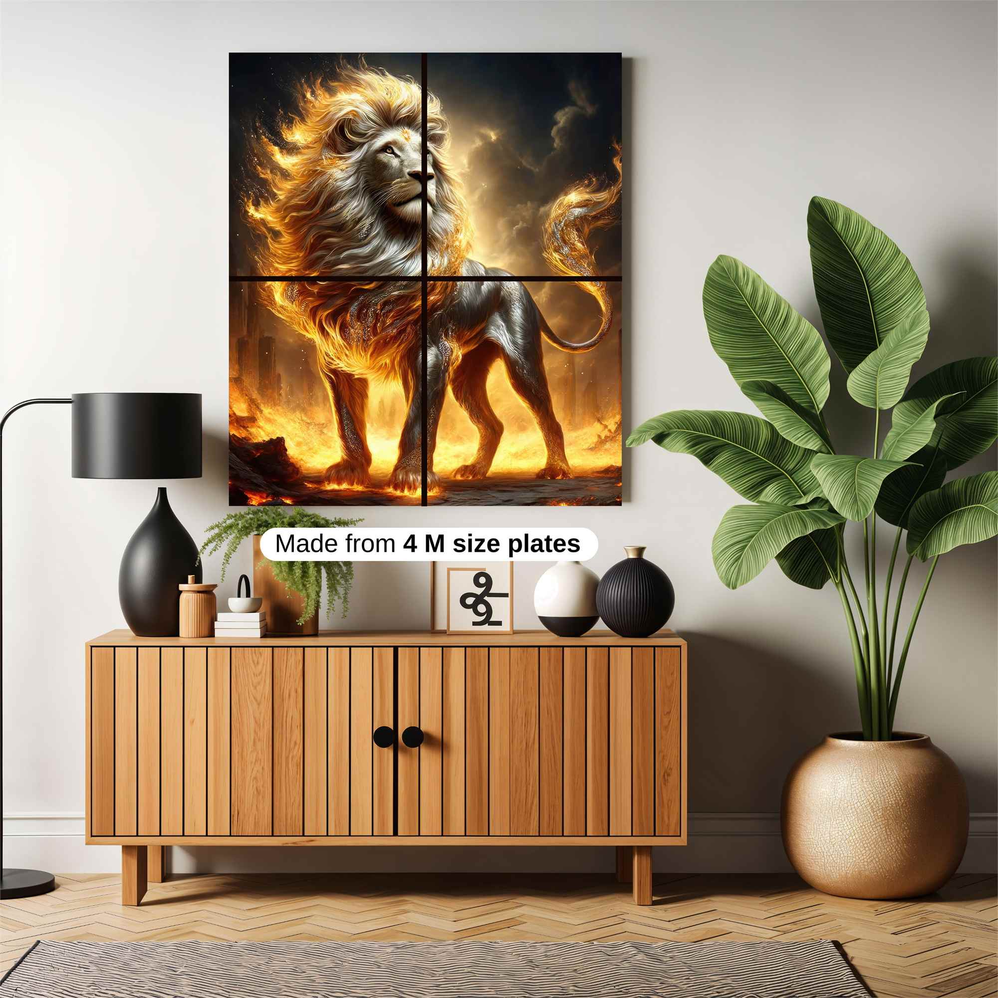 Lion Blaze Safe Wall Magnetic / M