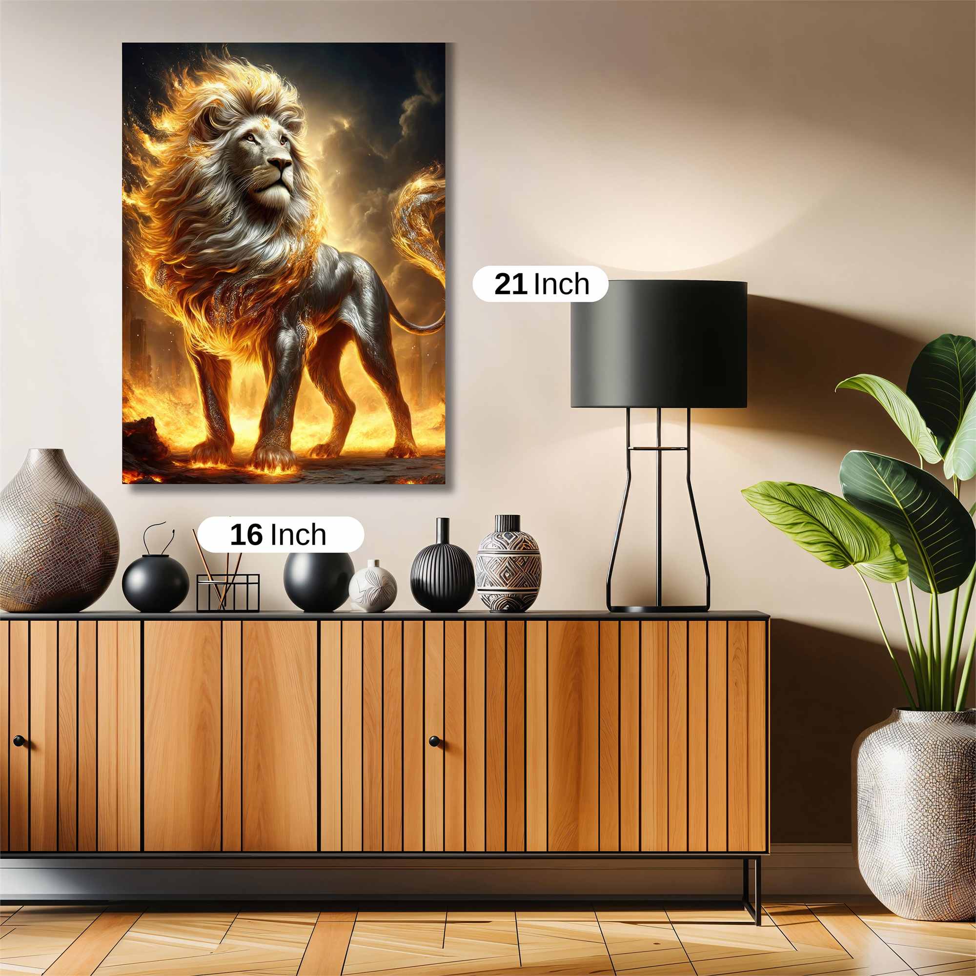 Lion Blaze Safe Wall Magnetic / M