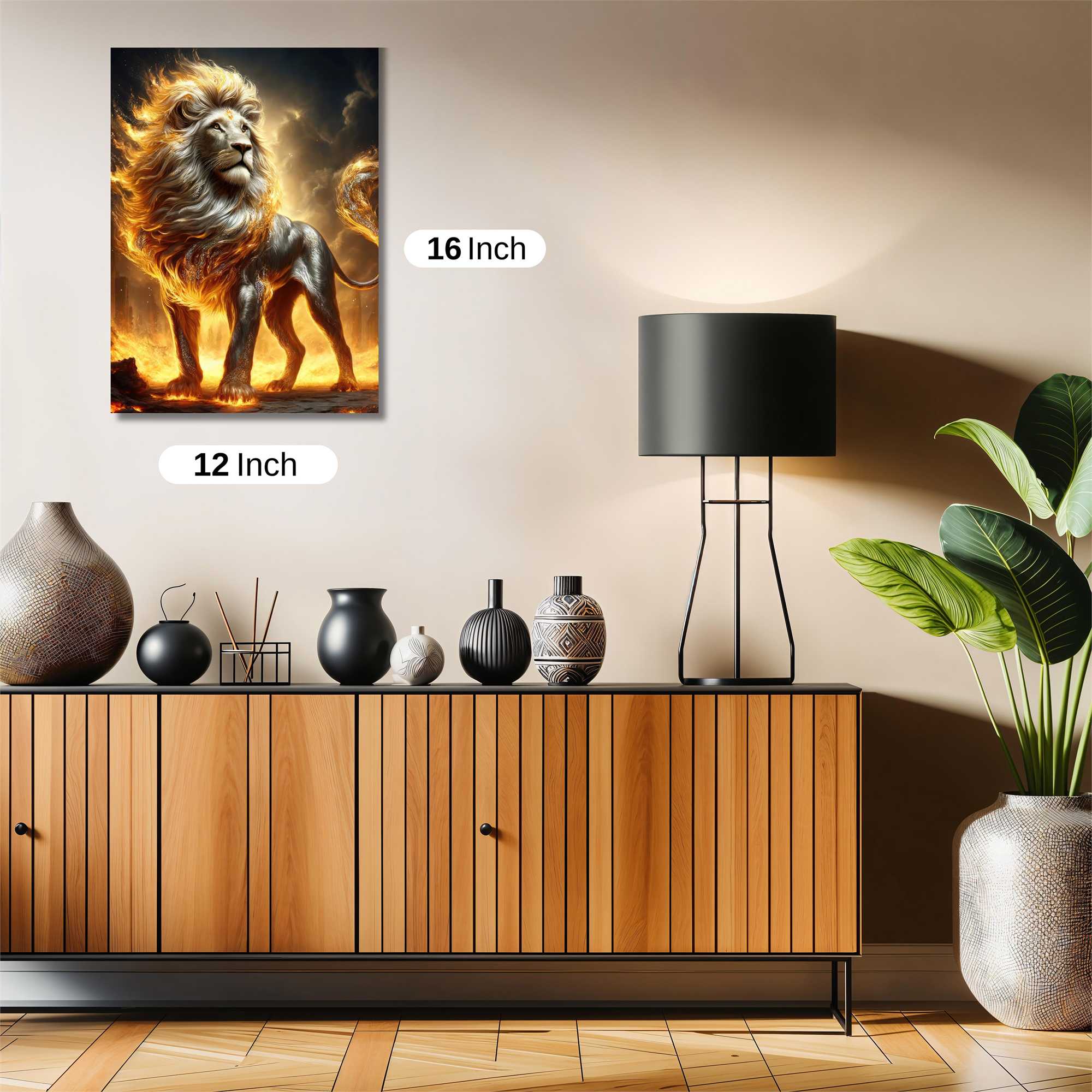Lion Blaze Safe Wall Magnetic / M