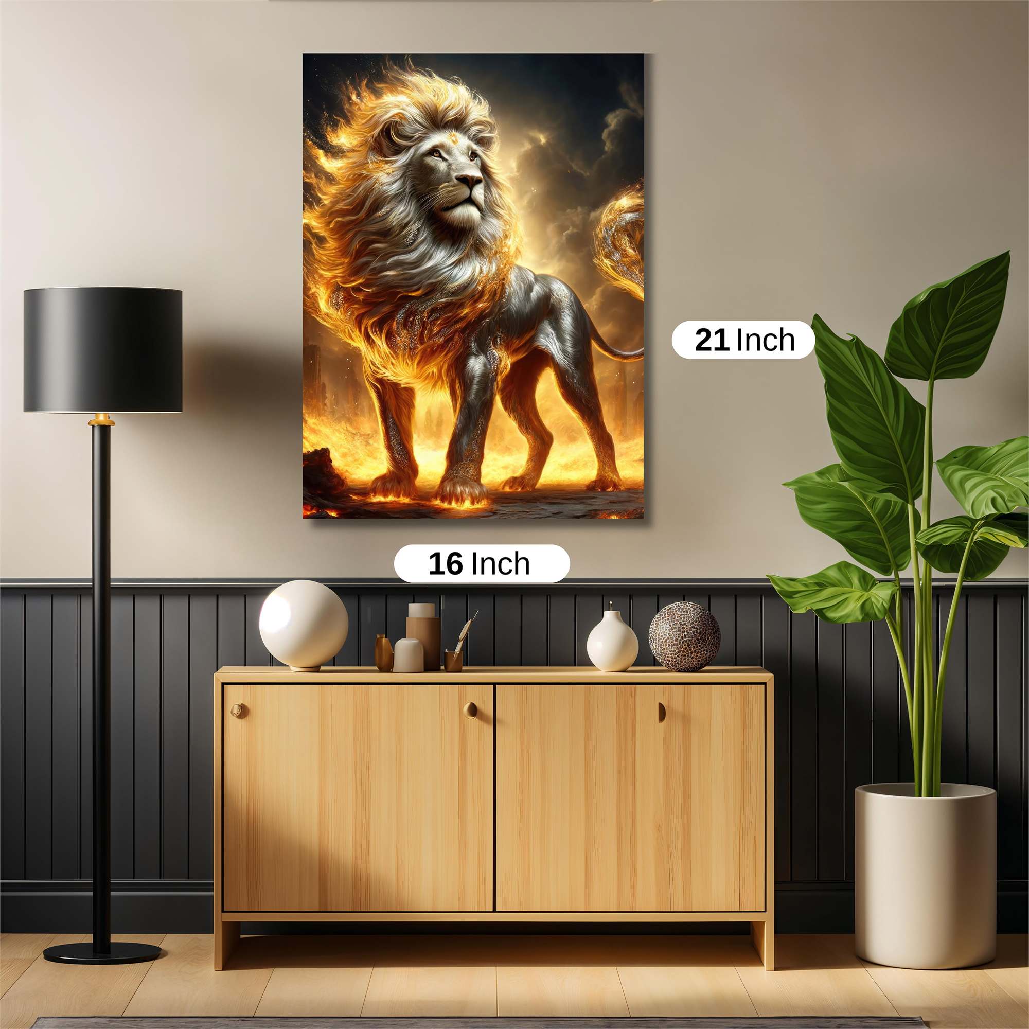 Lion Blaze Safe Wall Magnetic / M